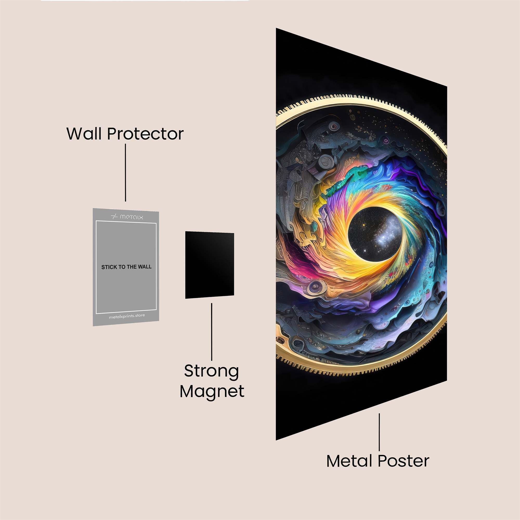Cosmic Whirl Safe Wall Magnetic / M