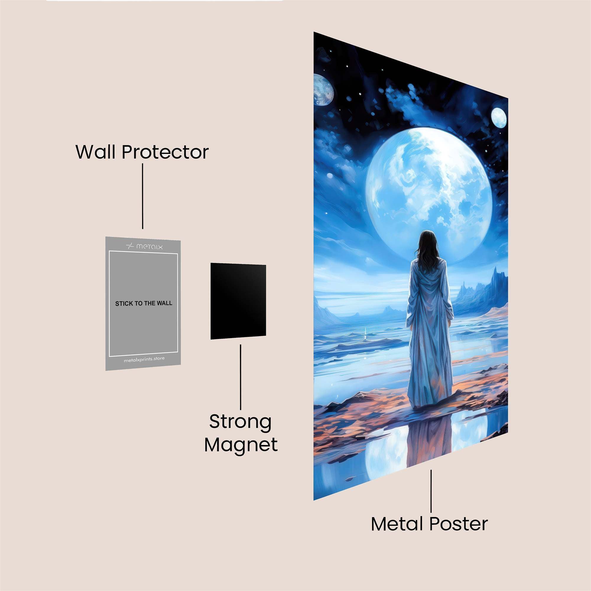 Lunar Serenity Safe Wall Magnetic / M