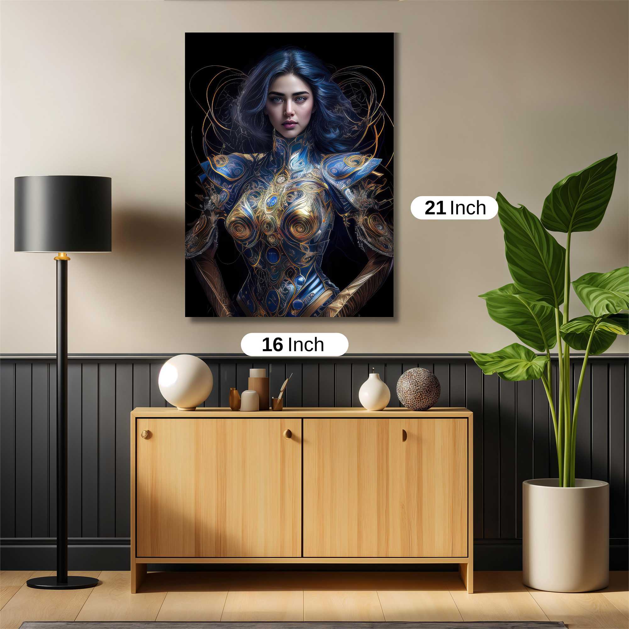 Mystic Warrior Safe Wall Magnetic / M