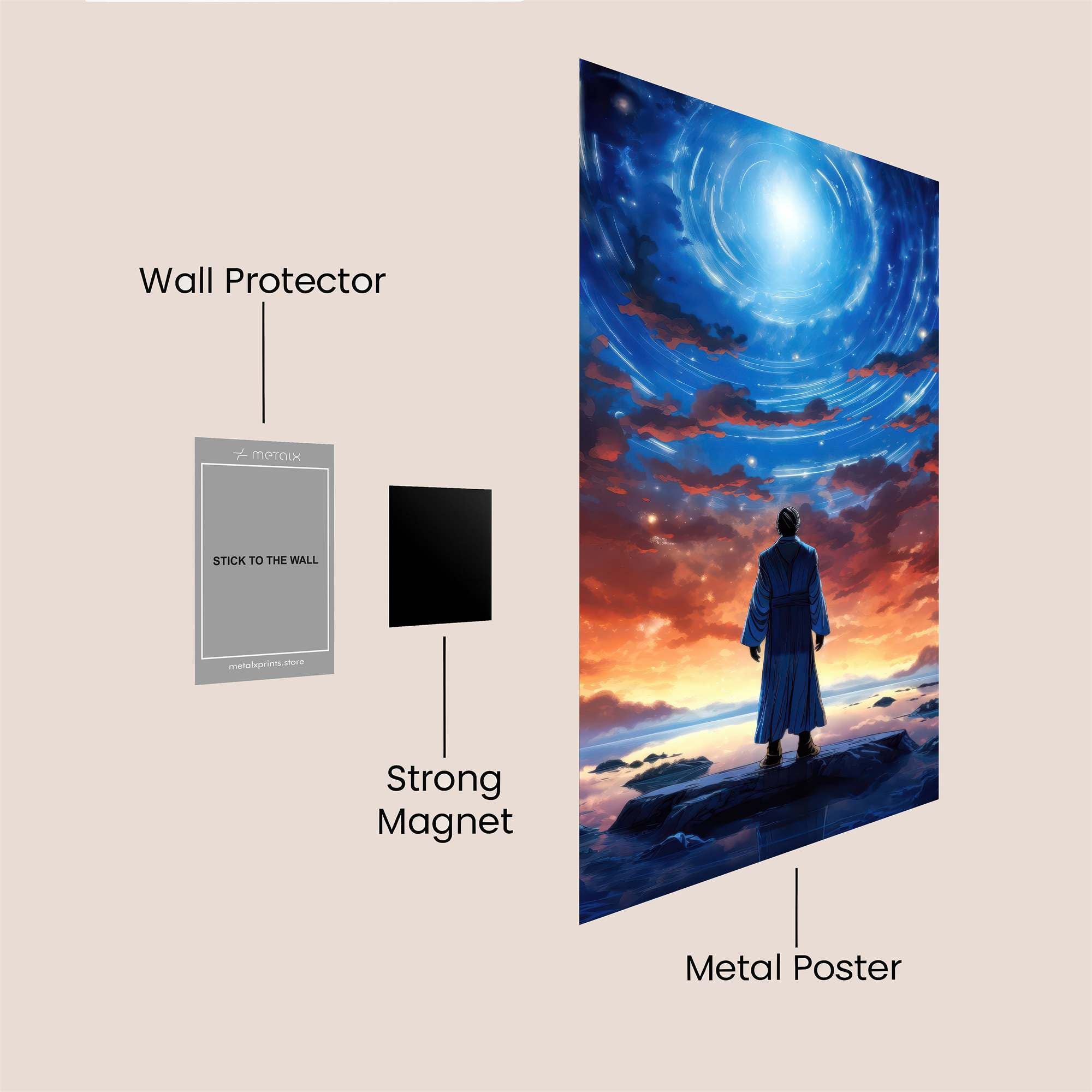 Cosmic Serenity Safe Wall Magnetic / M