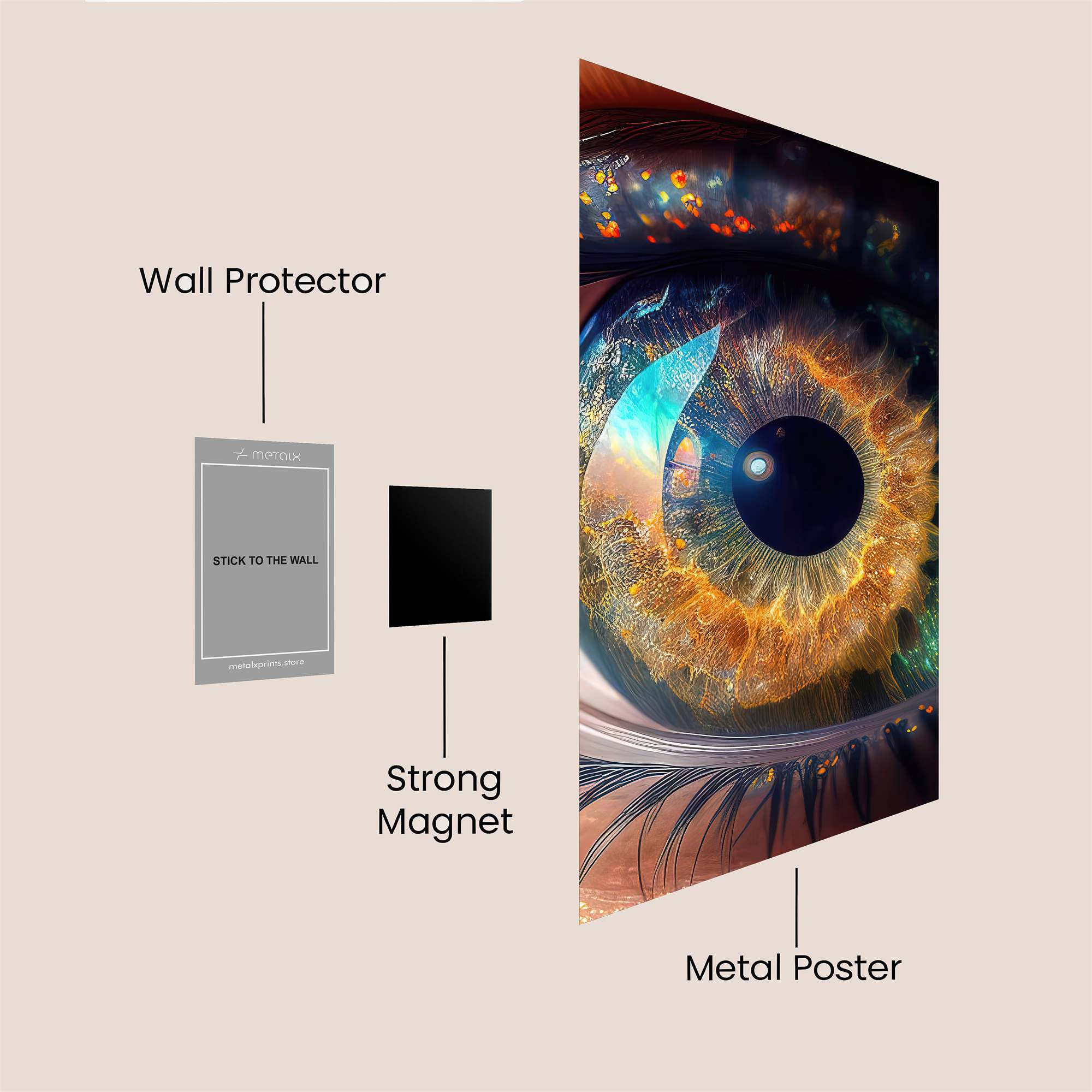 Cosmic Gaze Safe Wall Magnetic / M