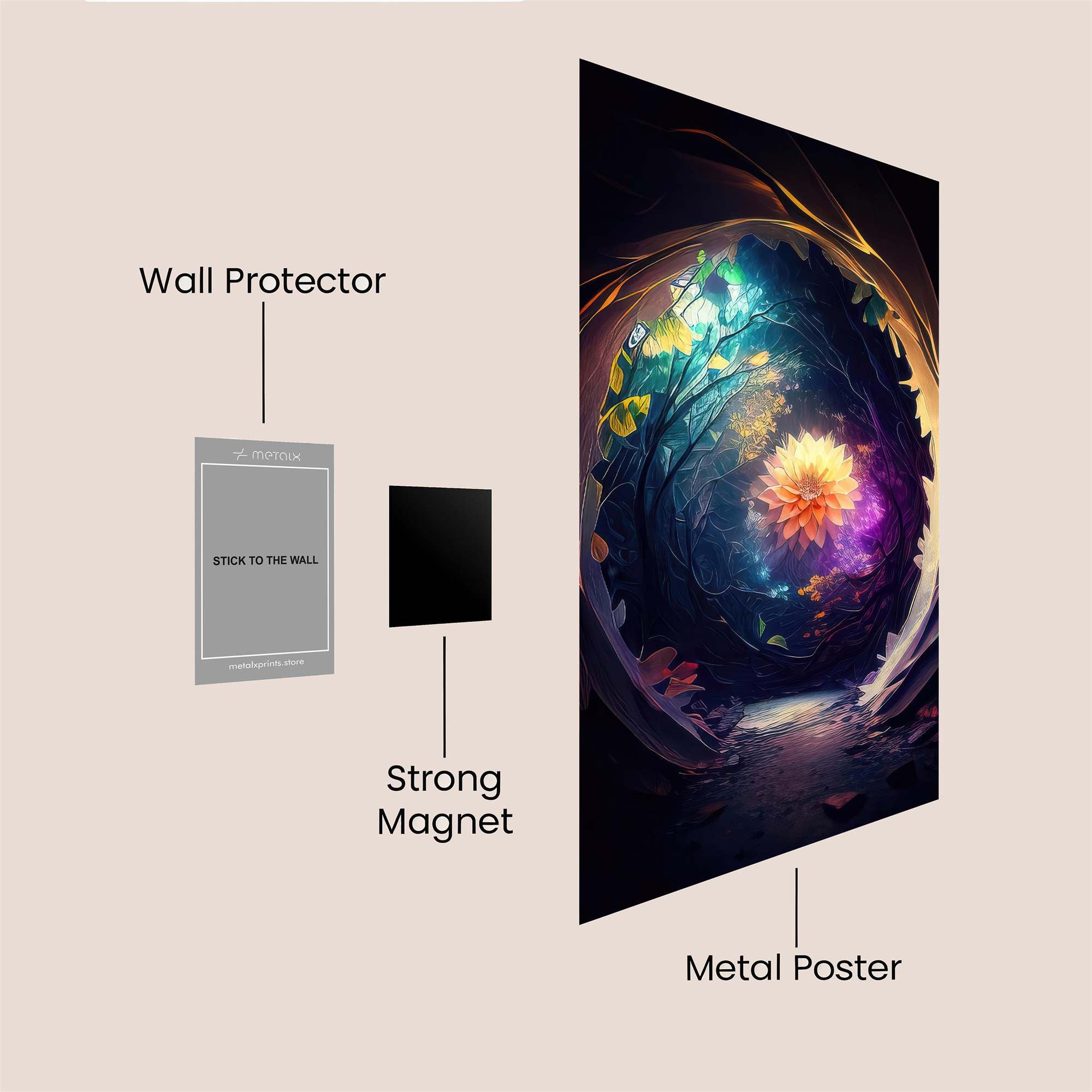 Portal Serenity Safe Wall Magnetic / M