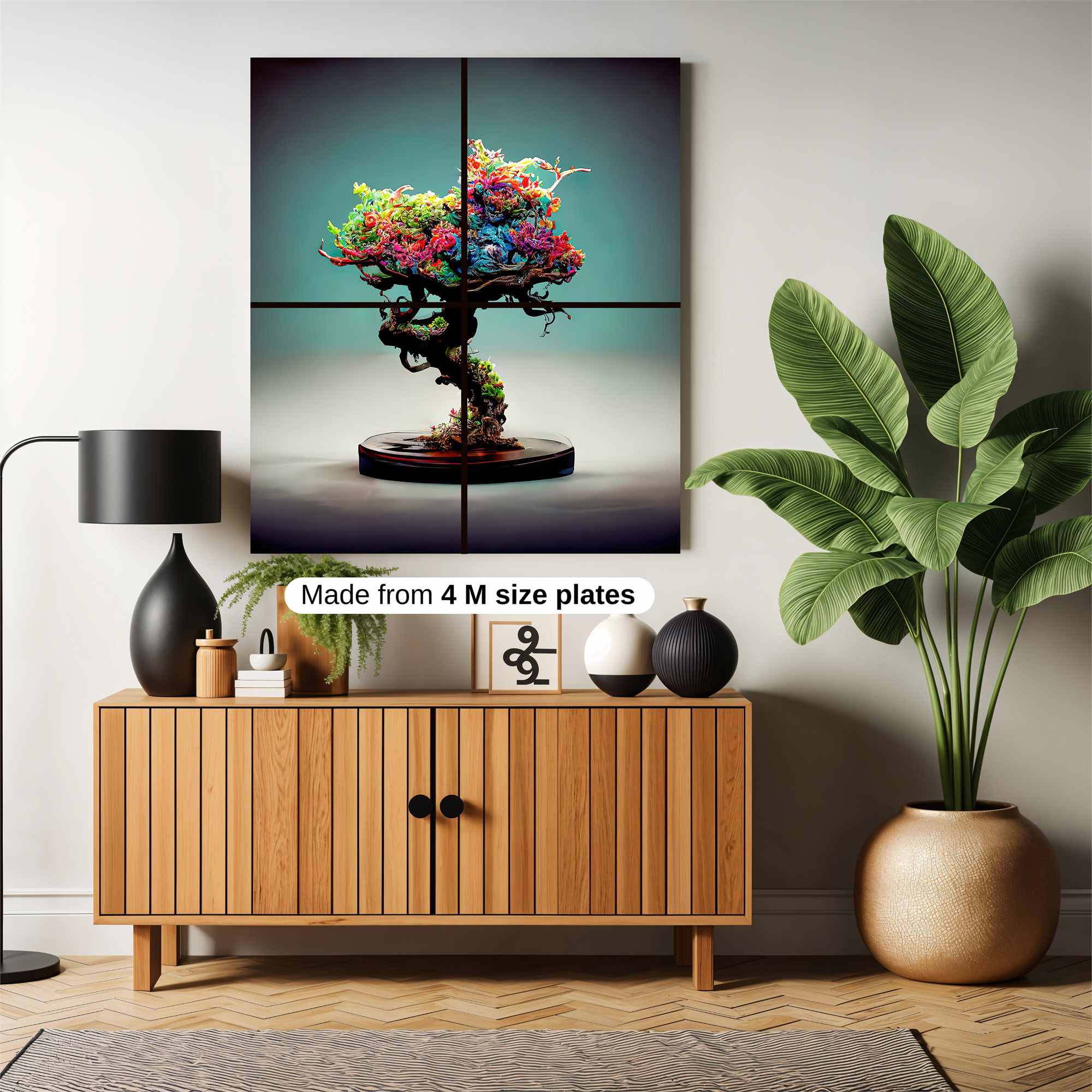 Rainbow Whimsy Safe Wall Magnetic / M