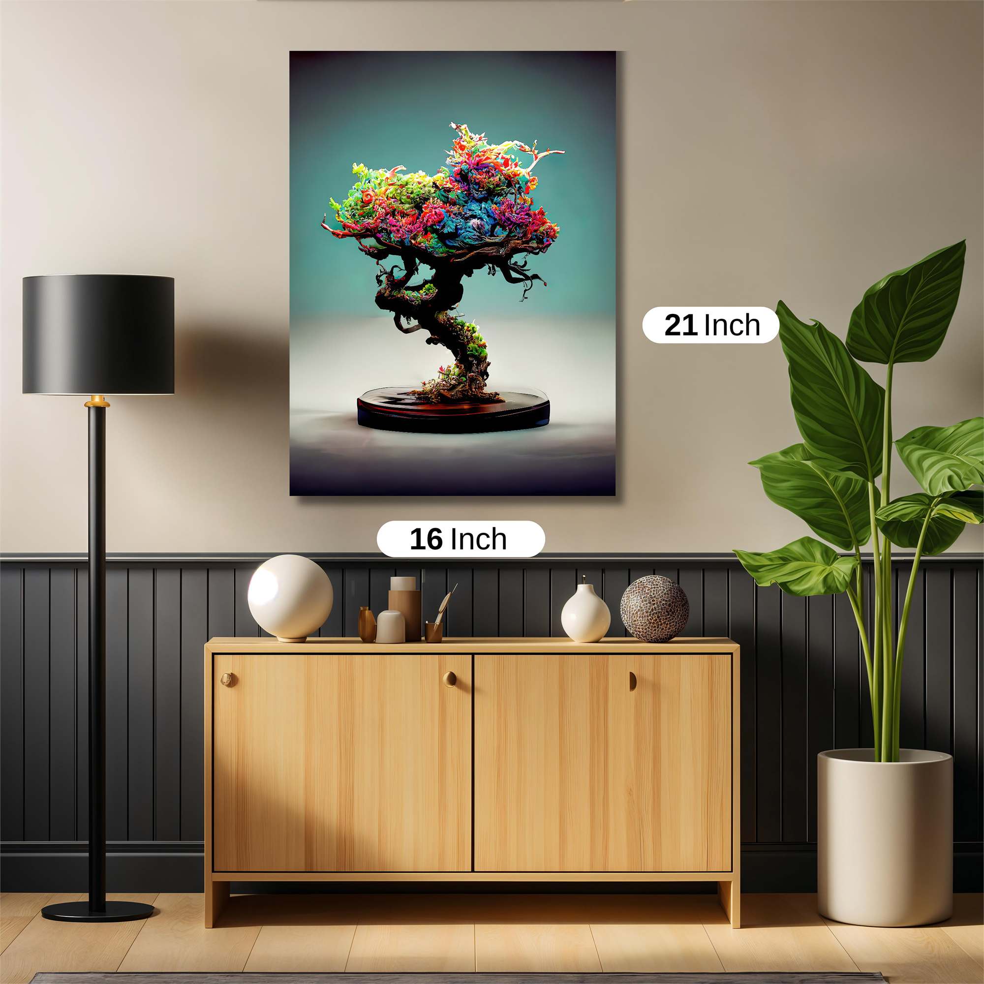 Rainbow Whimsy Safe Wall Magnetic / M
