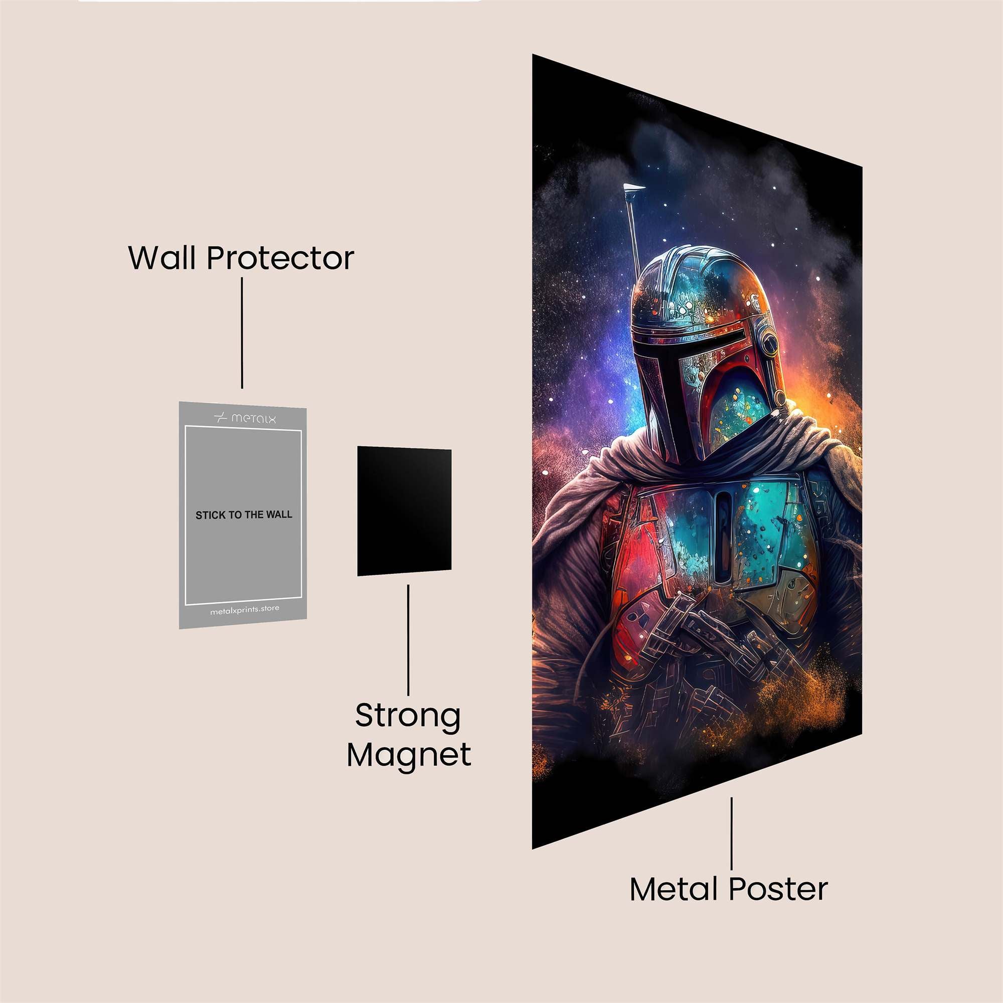 Fett Cosmic Safe Wall Magnetic / M