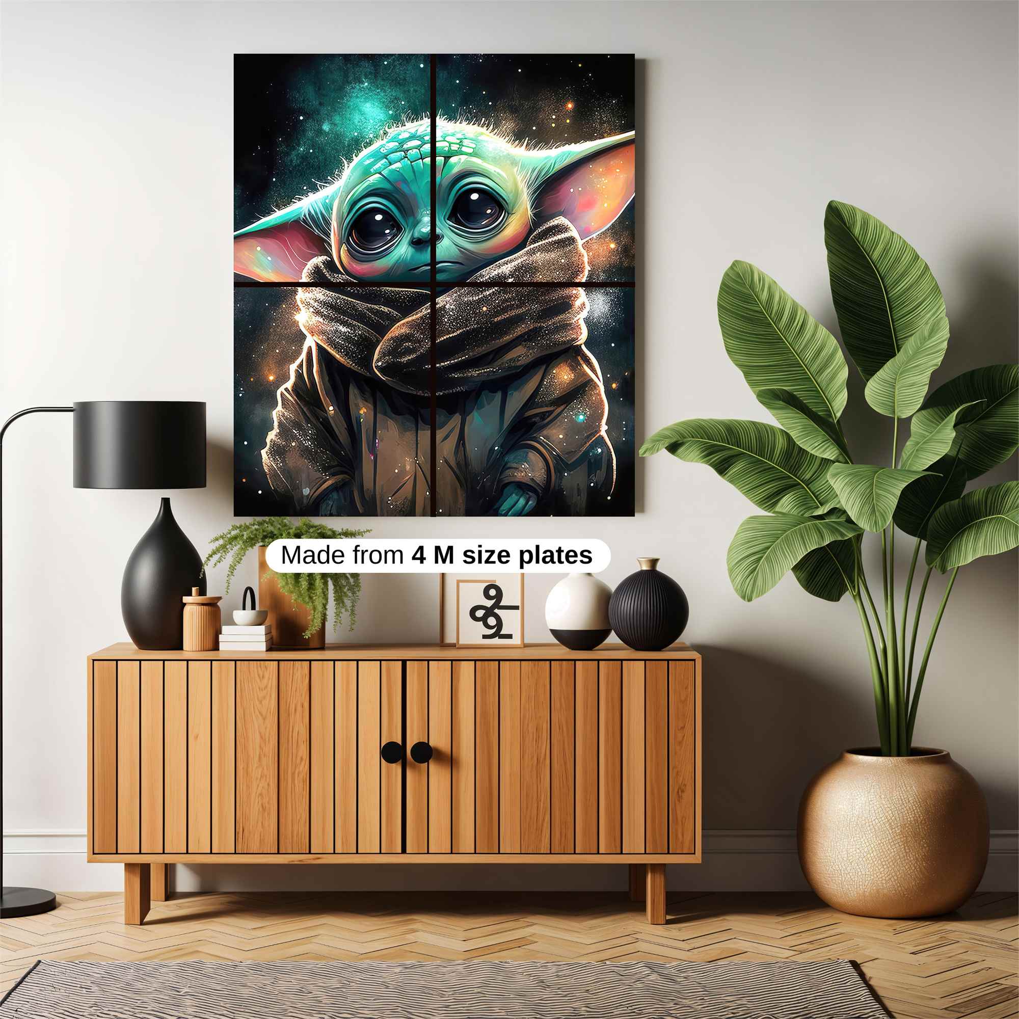 Baby Yoda, Cosmic Safe Wall Magnetic / M