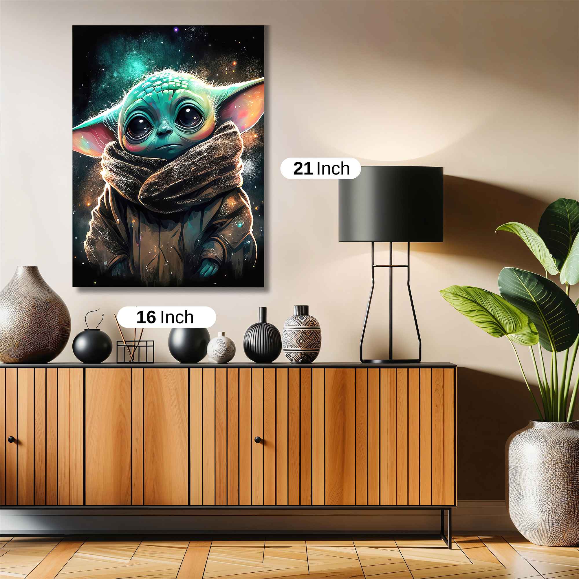 Baby Yoda, Cosmic Safe Wall Magnetic / M