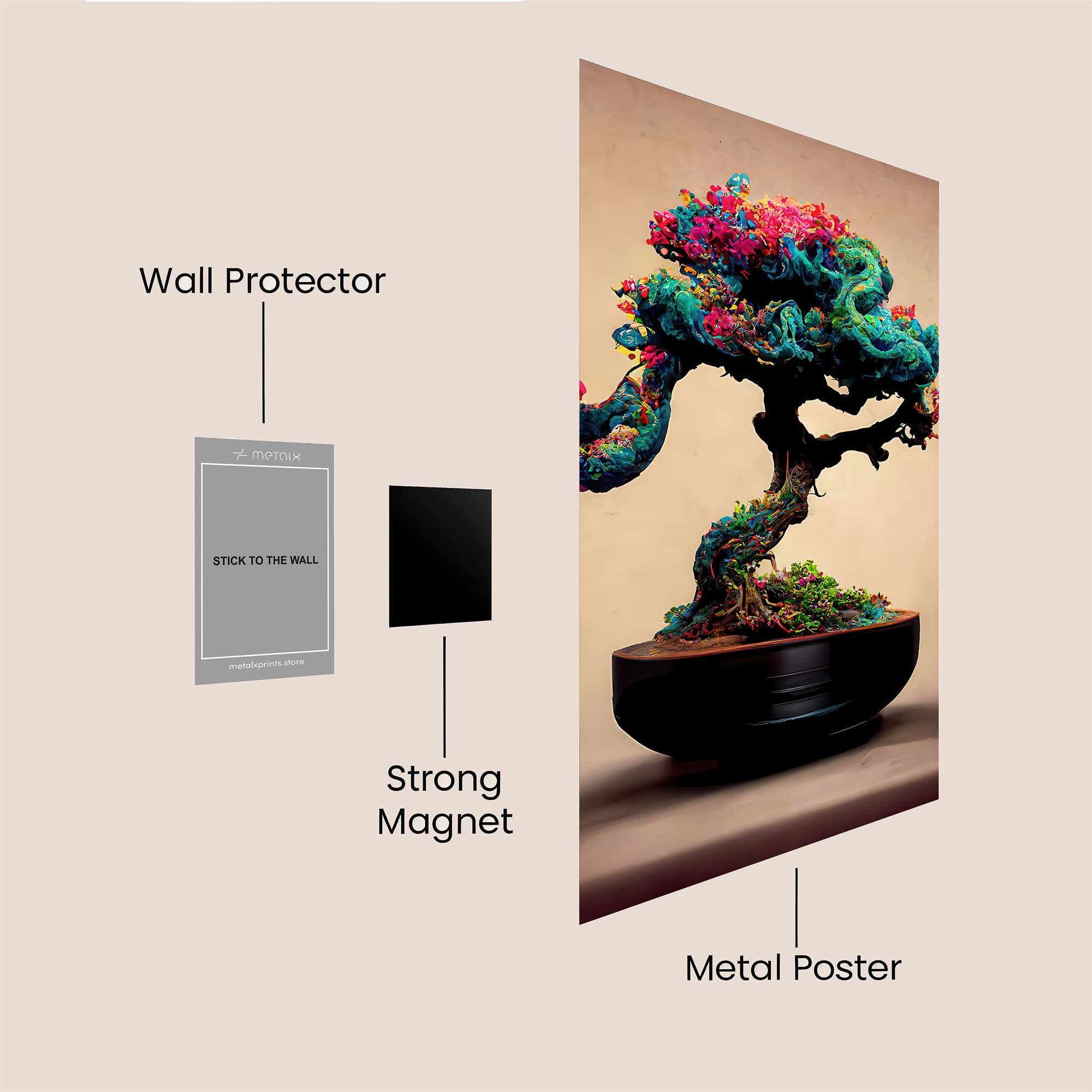 Bonsai Bliss Safe Wall Magnetic / M