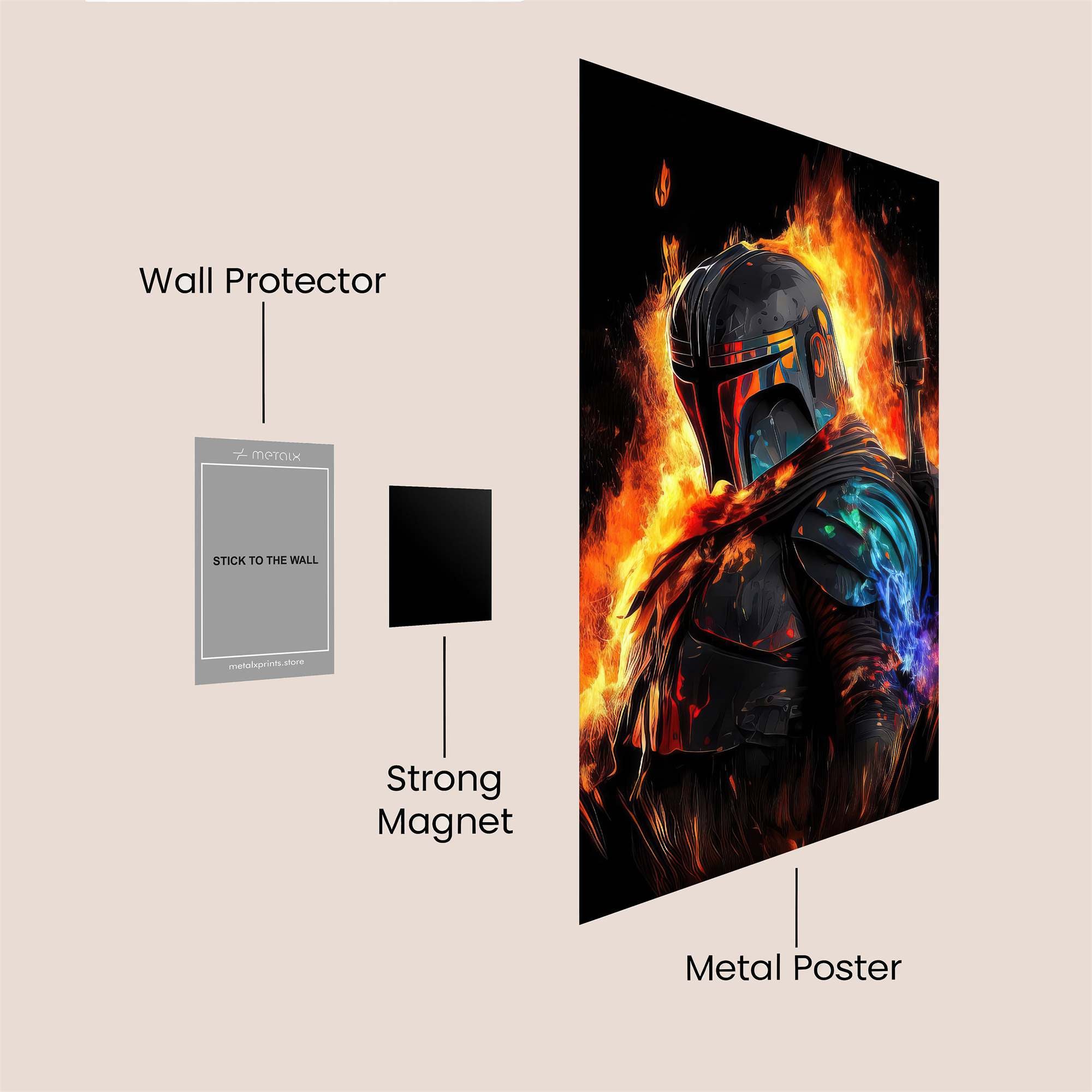 Mando Inferno Safe Wall Magnetic / M