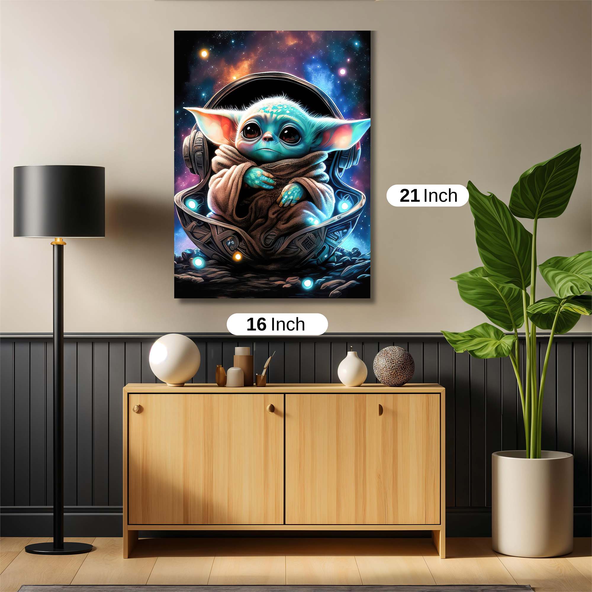 Grogu Cosmic Safe Wall Magnetic / M