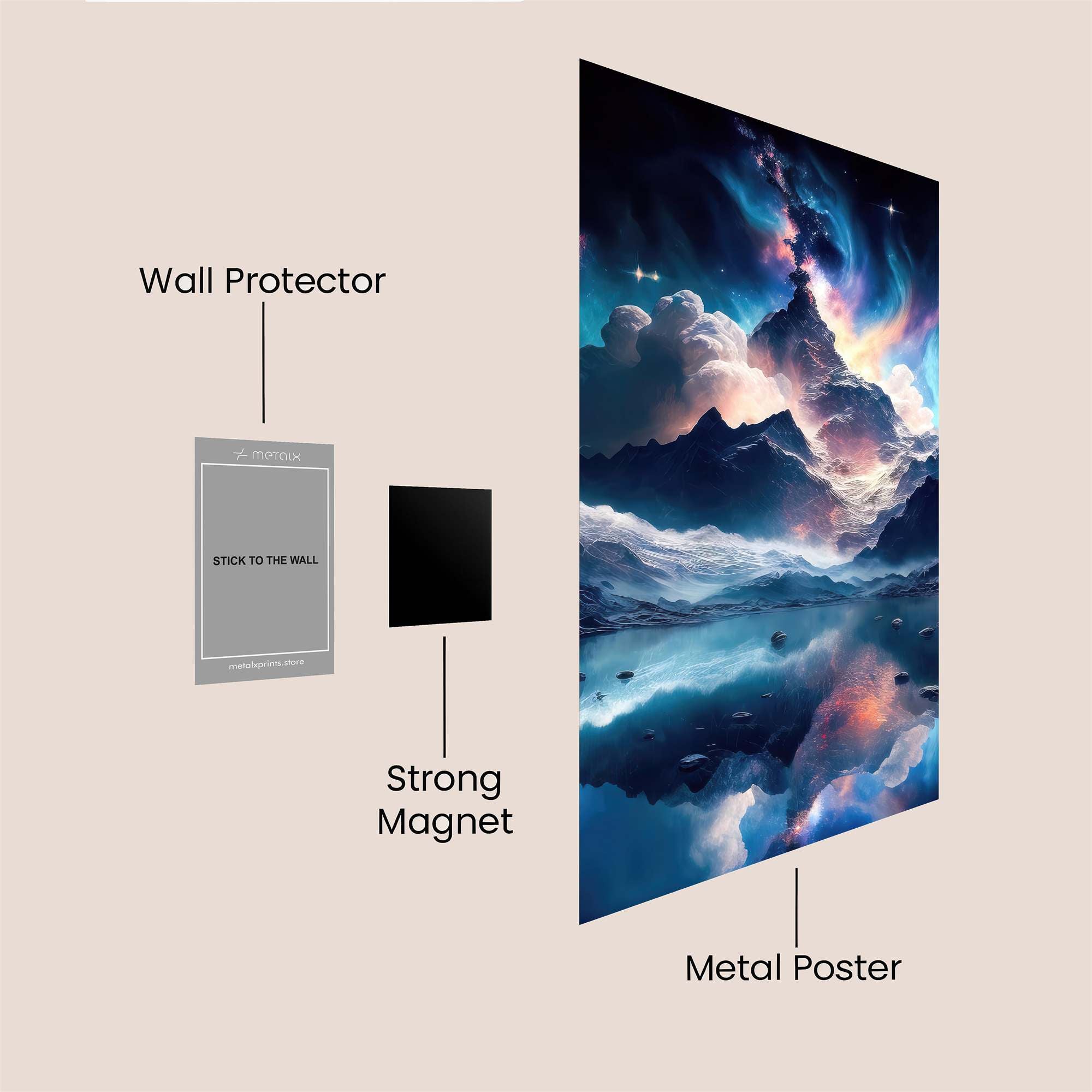 Cosmic Serenity Safe Wall Magnetic / M