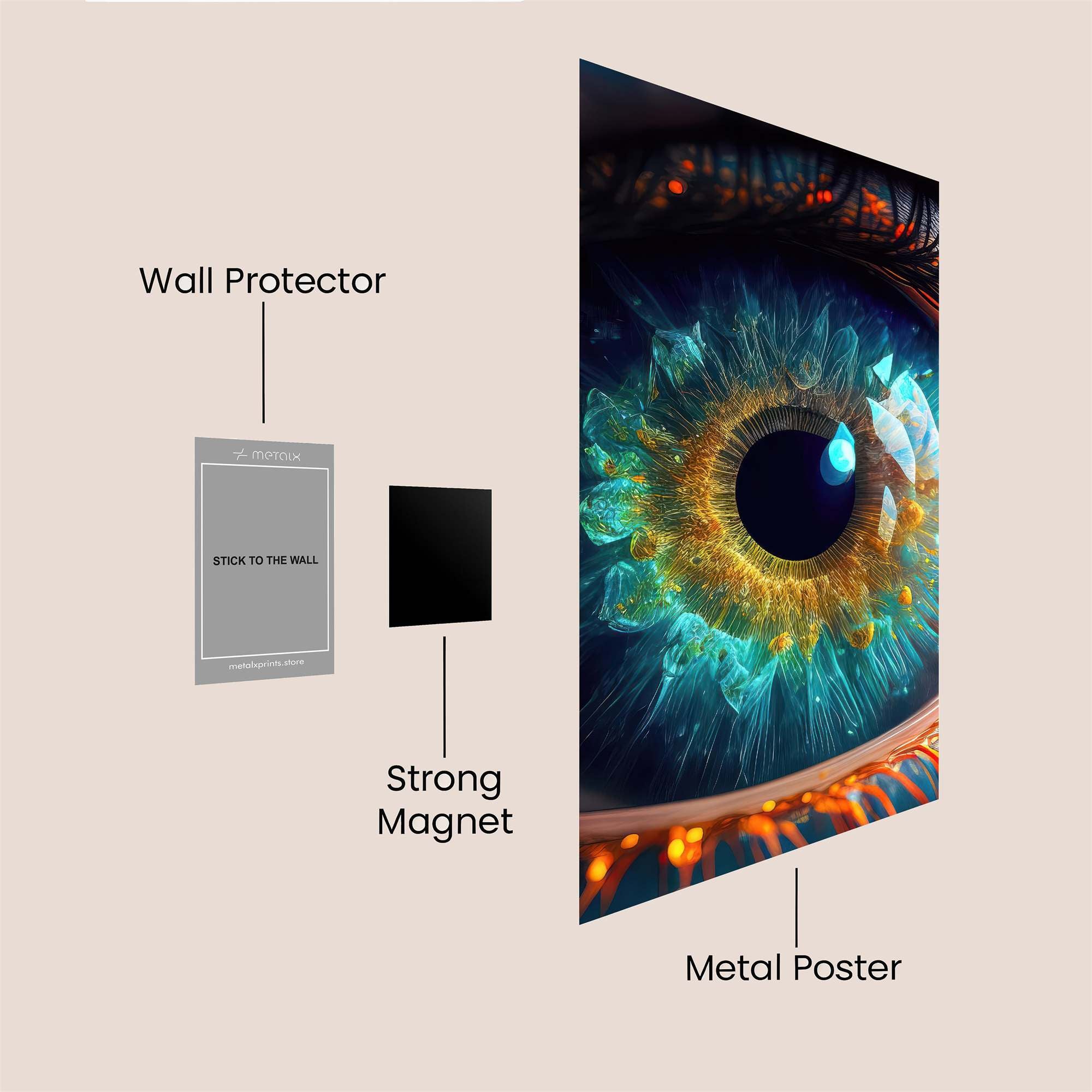 Cosmic Gaze Safe Wall Magnetic / M
