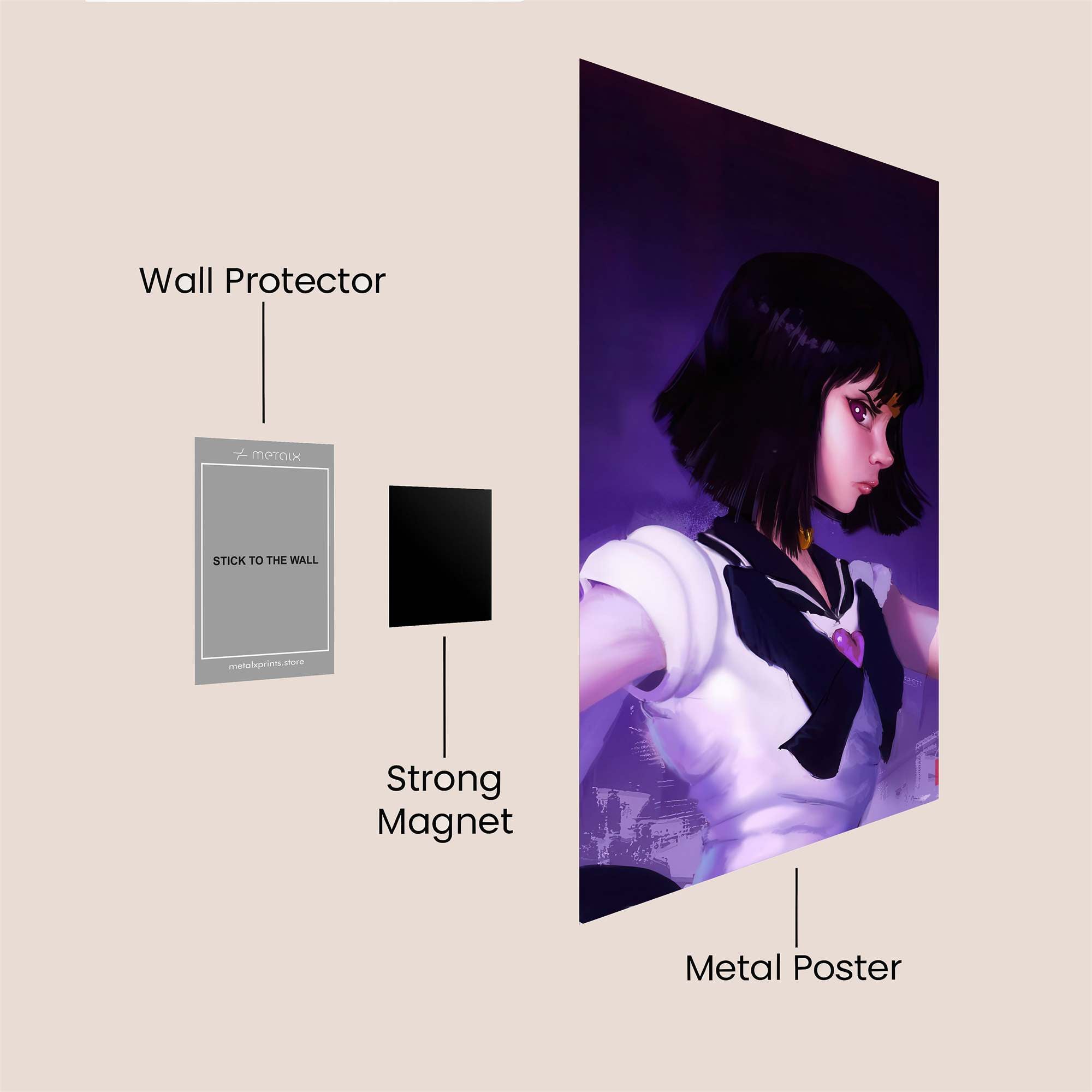 Usagi Melancholy Safe Wall Magnetic / M