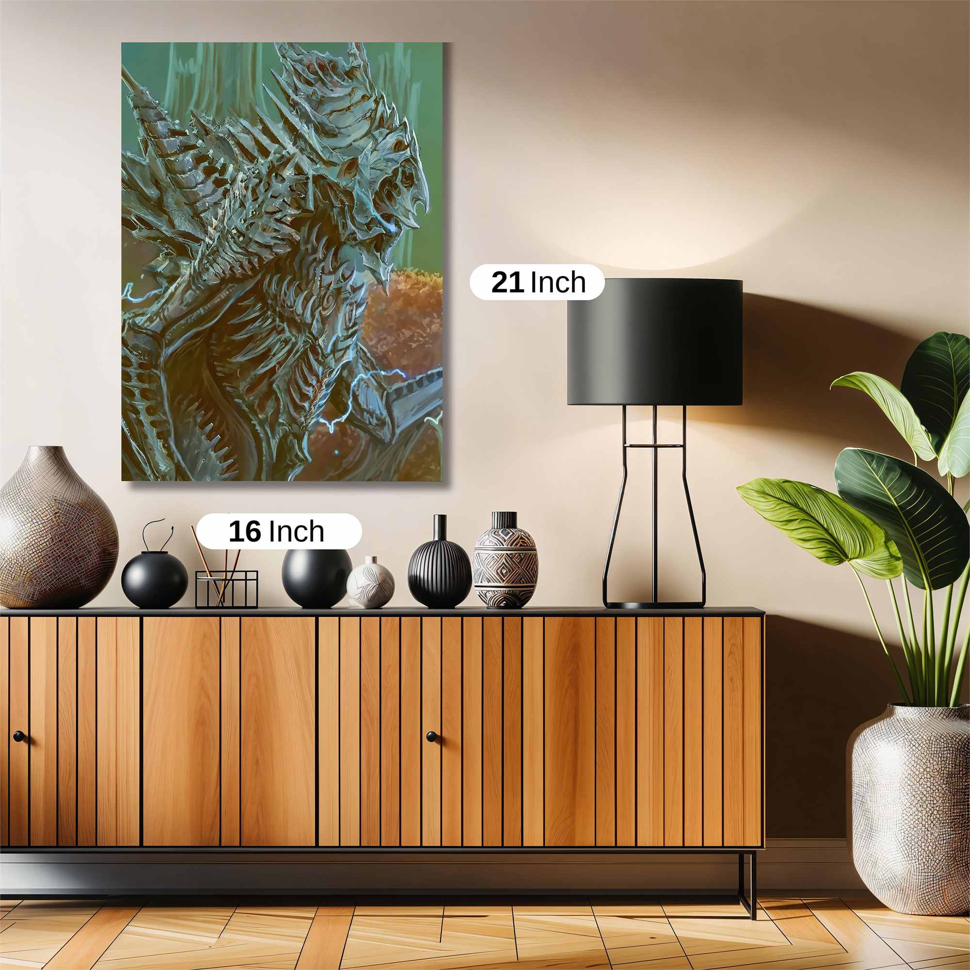 Ghidorah Menacing Safe Wall Magnetic / M