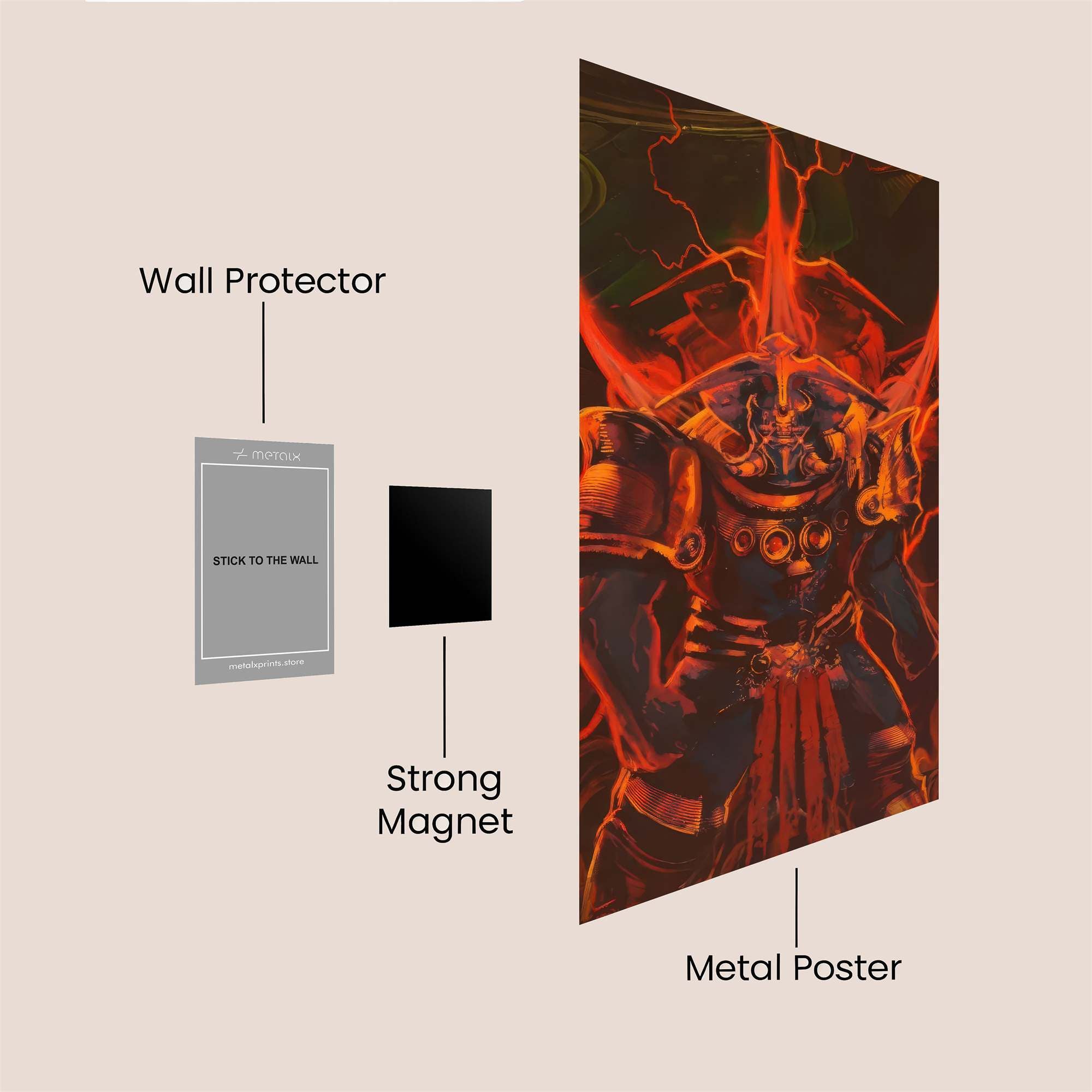 Asmodeus Enraged Safe Wall Magnetic / M
