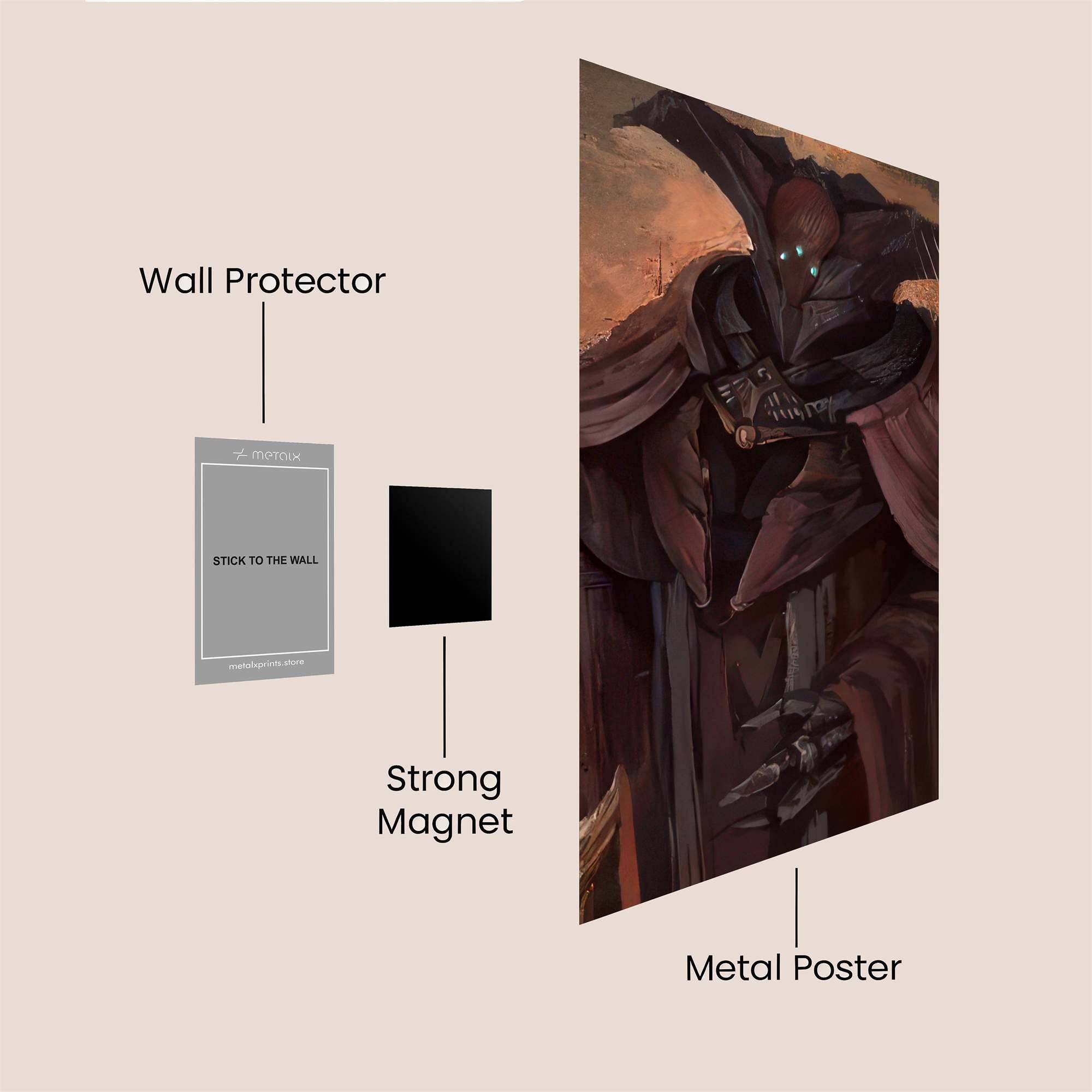 Darth Enigmatic Safe Wall Magnetic / M