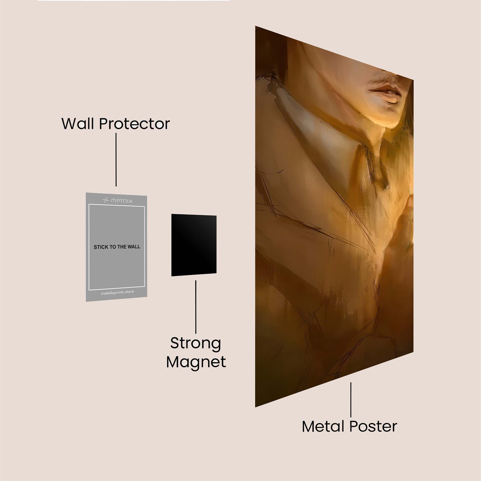 Heroic Glow Safe Wall Magnetic / M