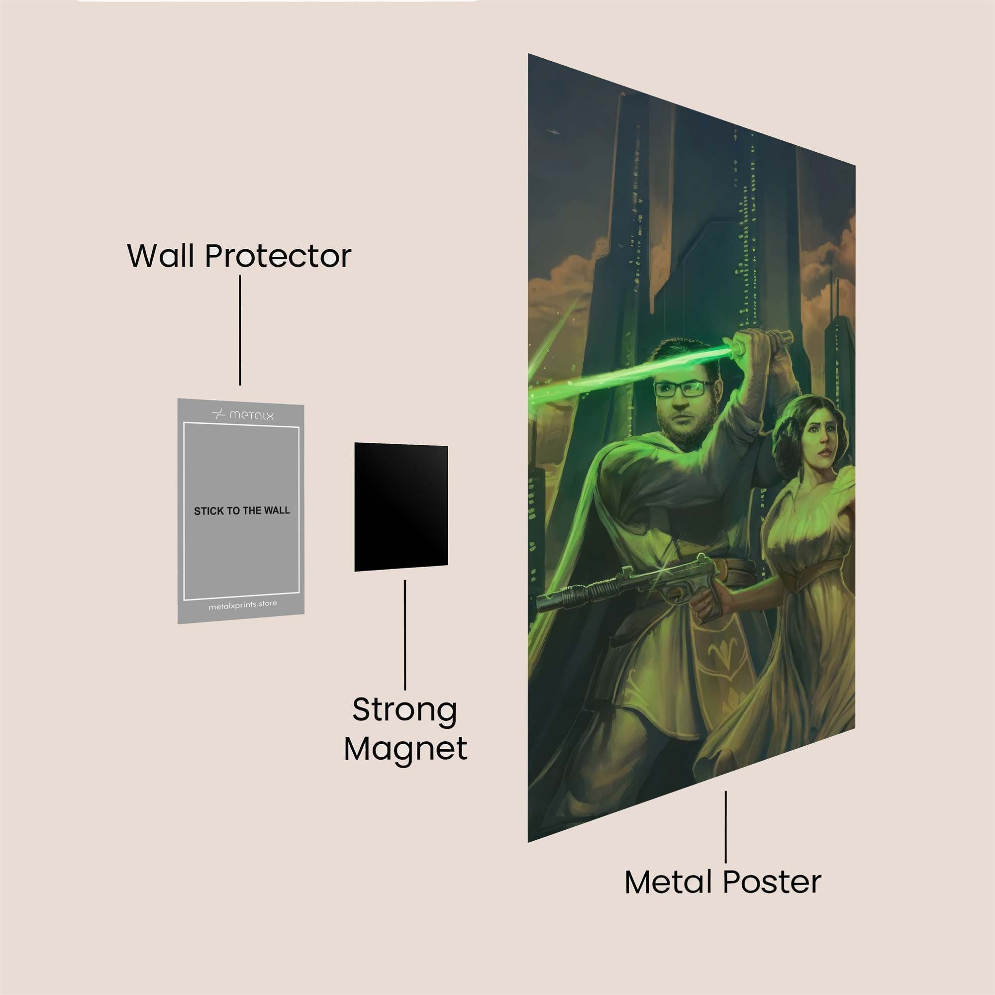 Jedi Serenity Safe Wall Magnetic / M