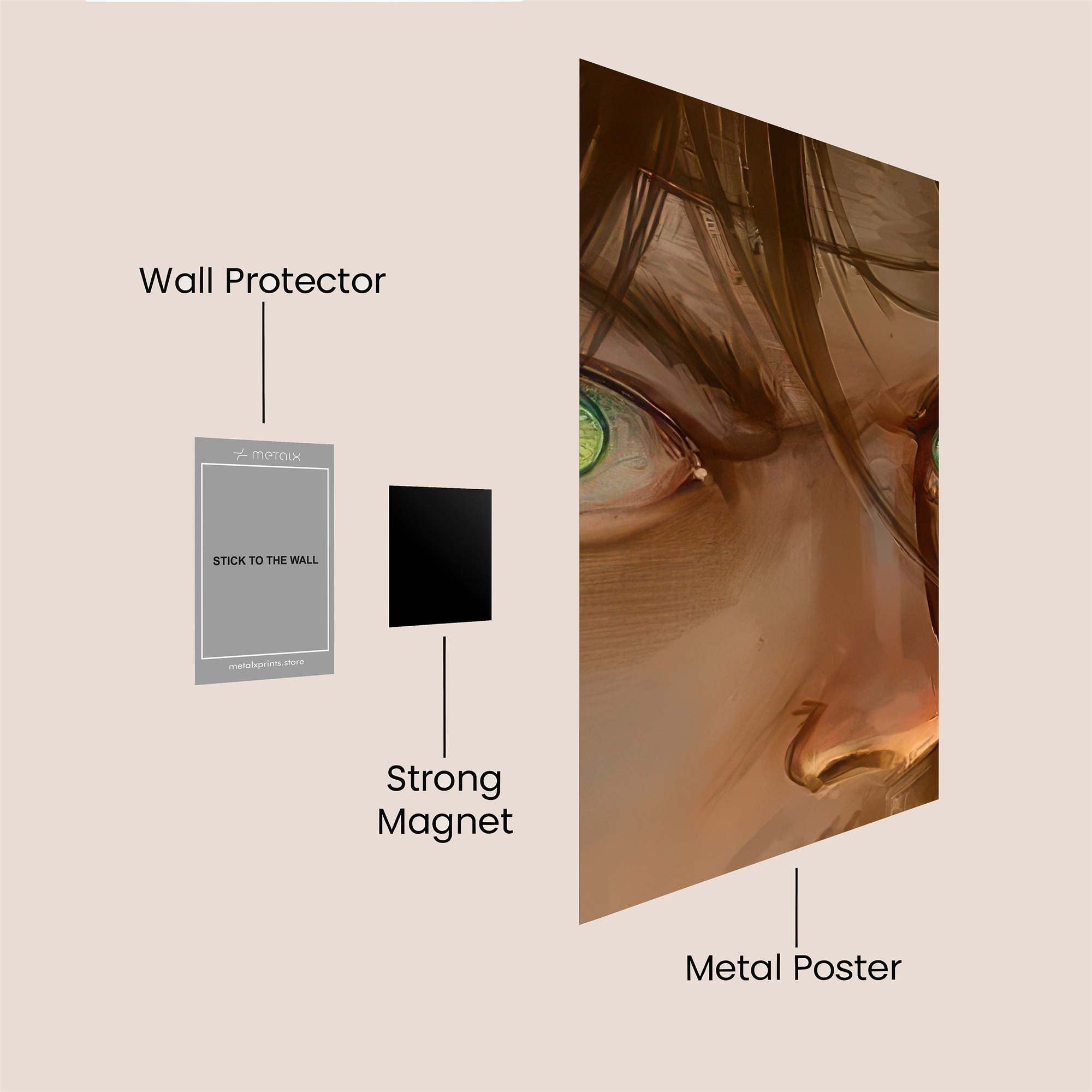 Gaze Intense Safe Wall Magnetic / M