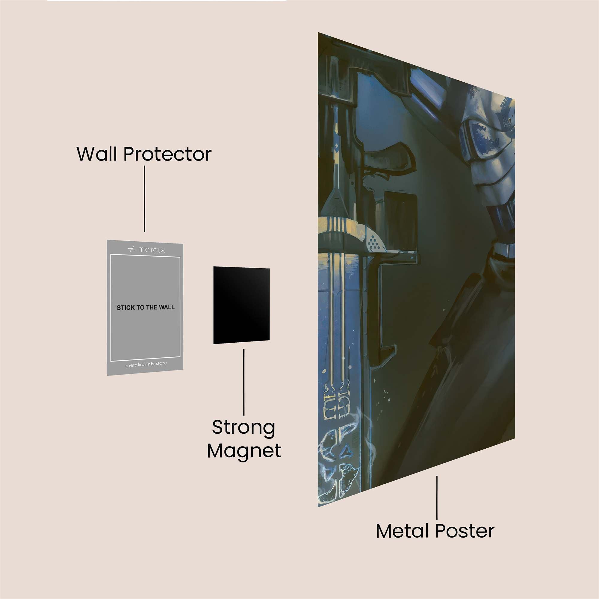 Knightly Valor Safe Wall Magnetic / M