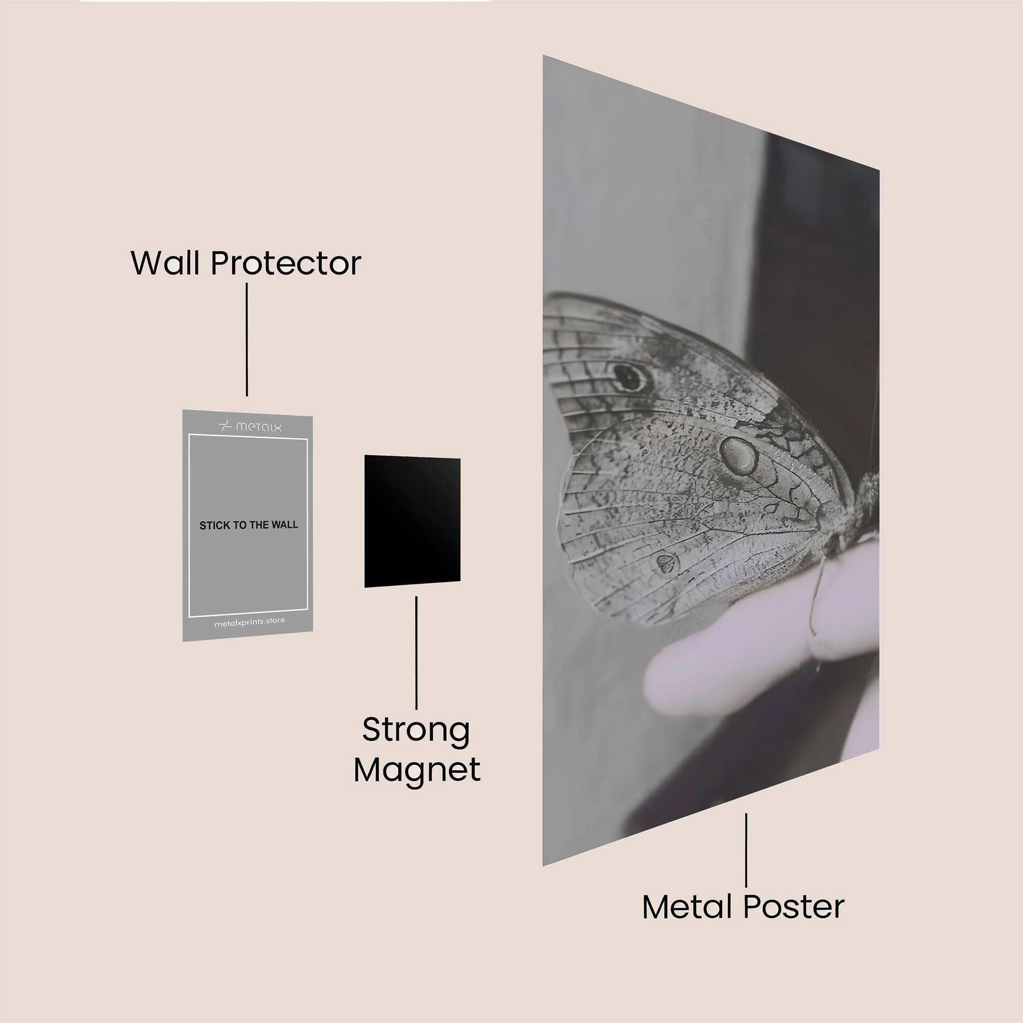 Butterfly Serenity Safe Wall Magnetic / M