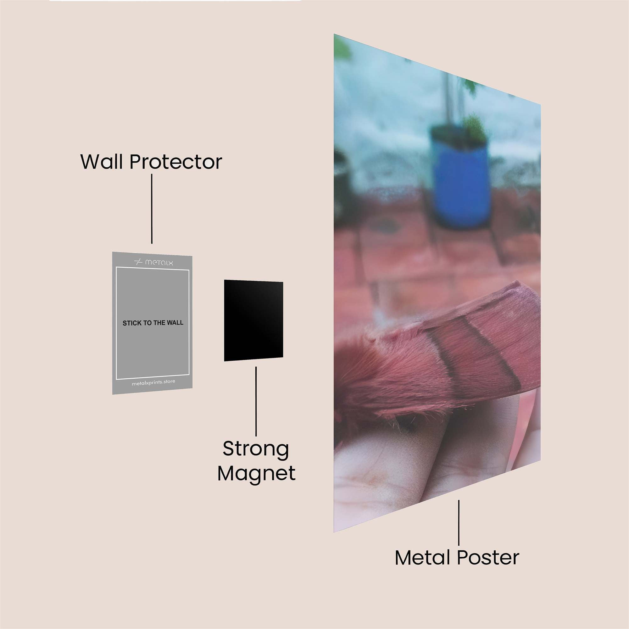 Moth Serenity Safe Wall Magnetic / M