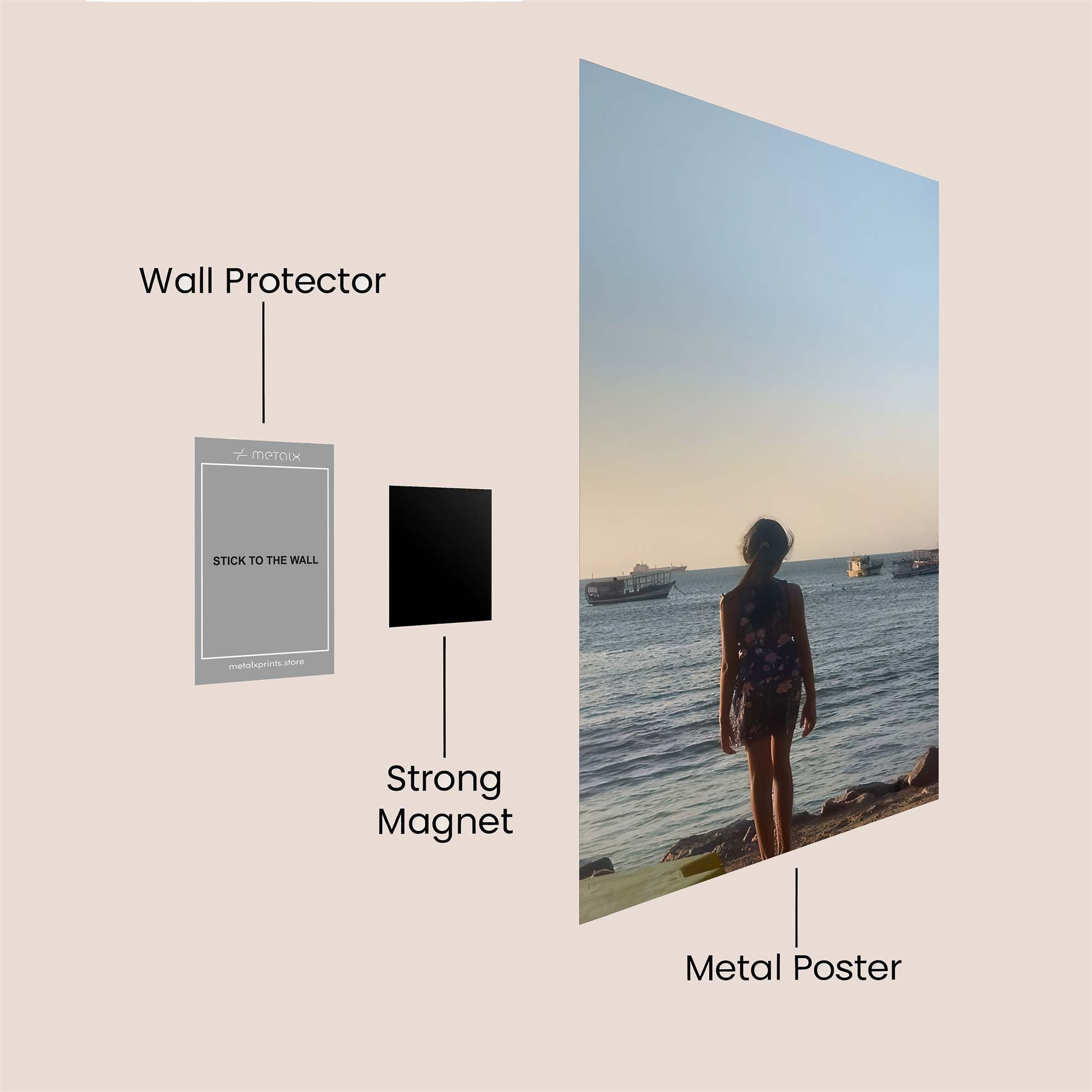 Sunset Serenity Safe Wall Magnetic / M