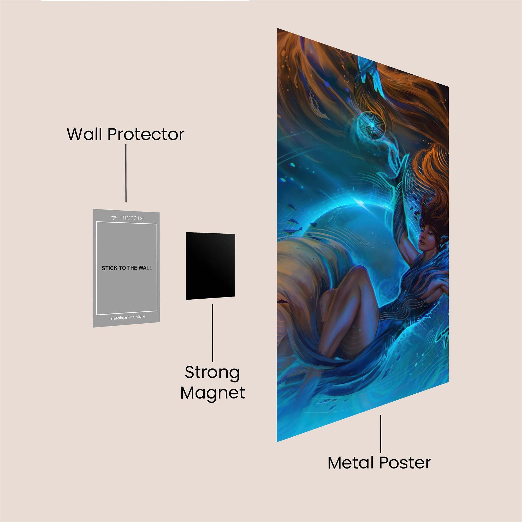 Celestial Embrace Safe Wall Magnetic / M