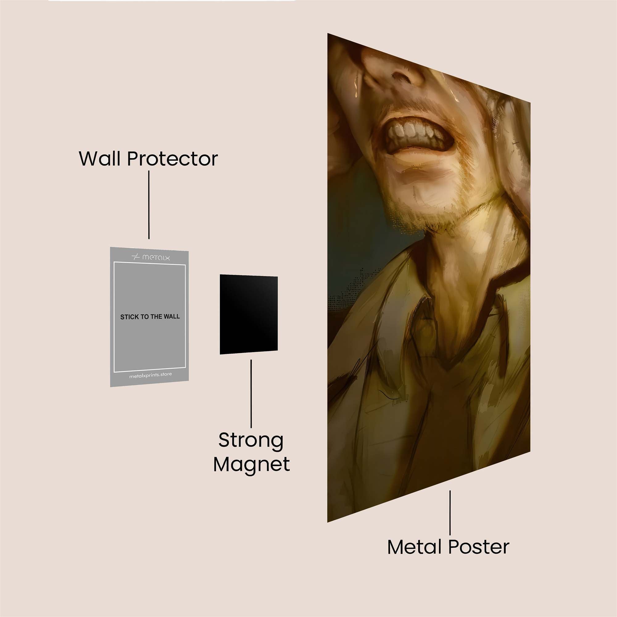 Silent Agony Safe Wall Magnetic / M