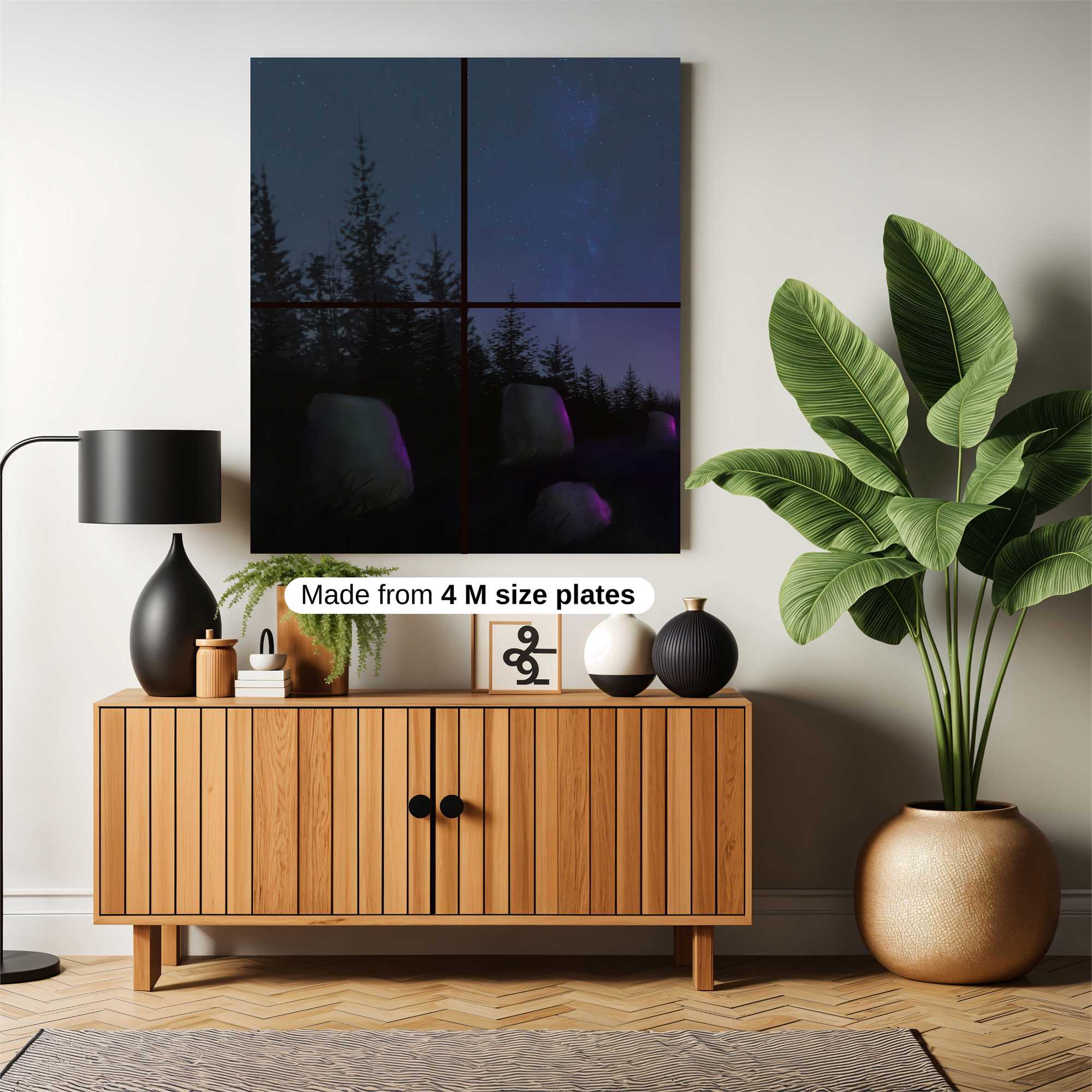 Silhouetted Serenity Safe Wall Magnetic / M
