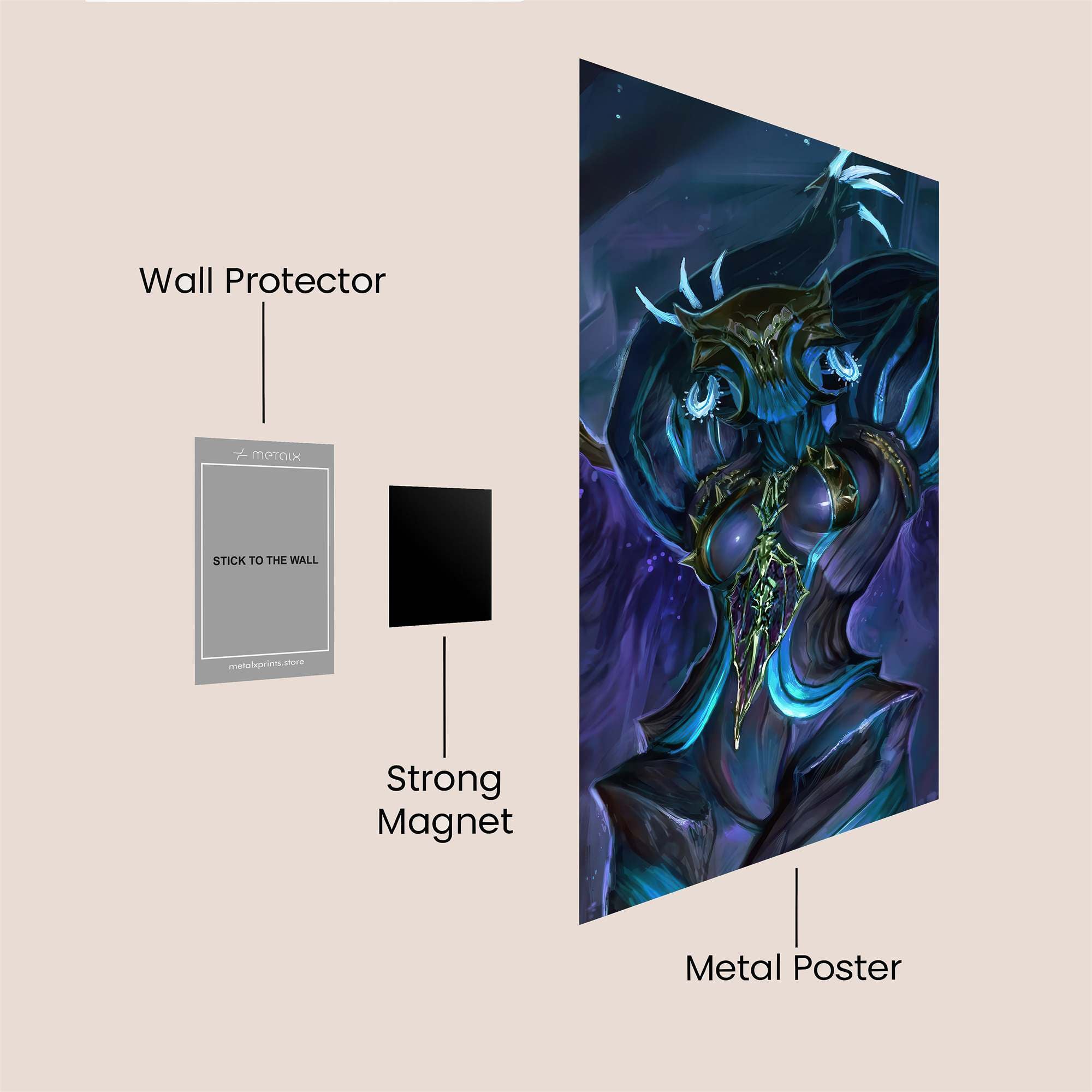 Owl Mystic Safe Wall Magnetic / M