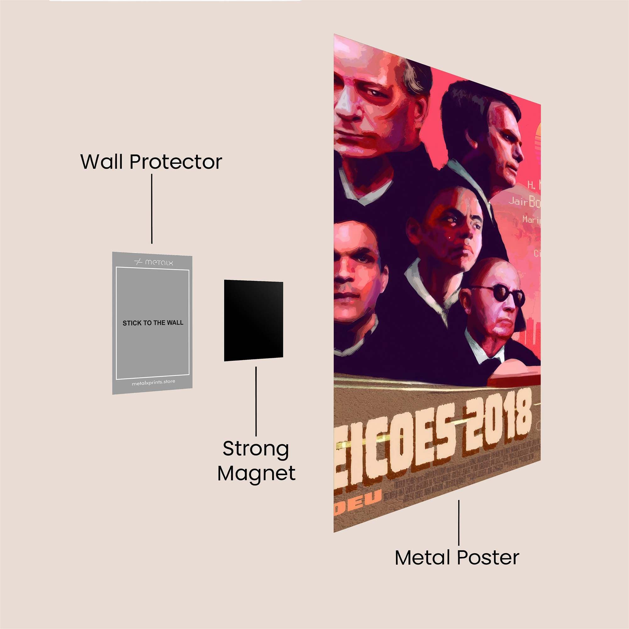 Election Drama Safe Wall Magnetic / M