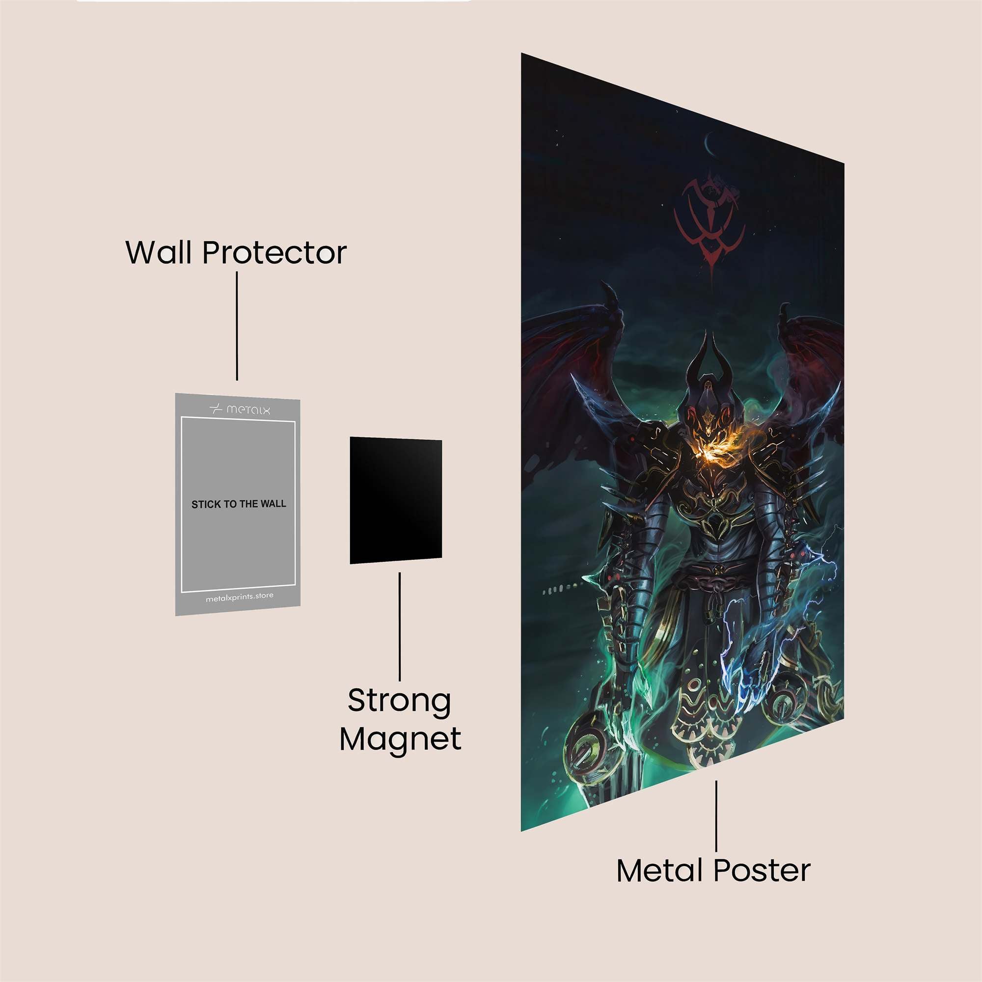Warrior Ablaze Safe Wall Magnetic / M