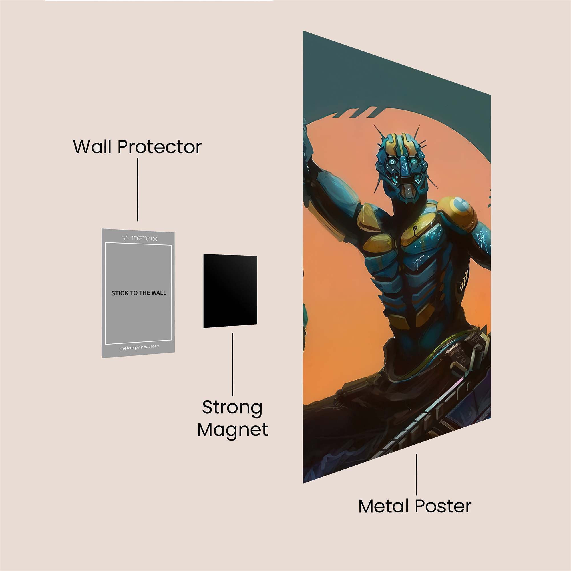 Cyborg Triumph Safe Wall Magnetic / M