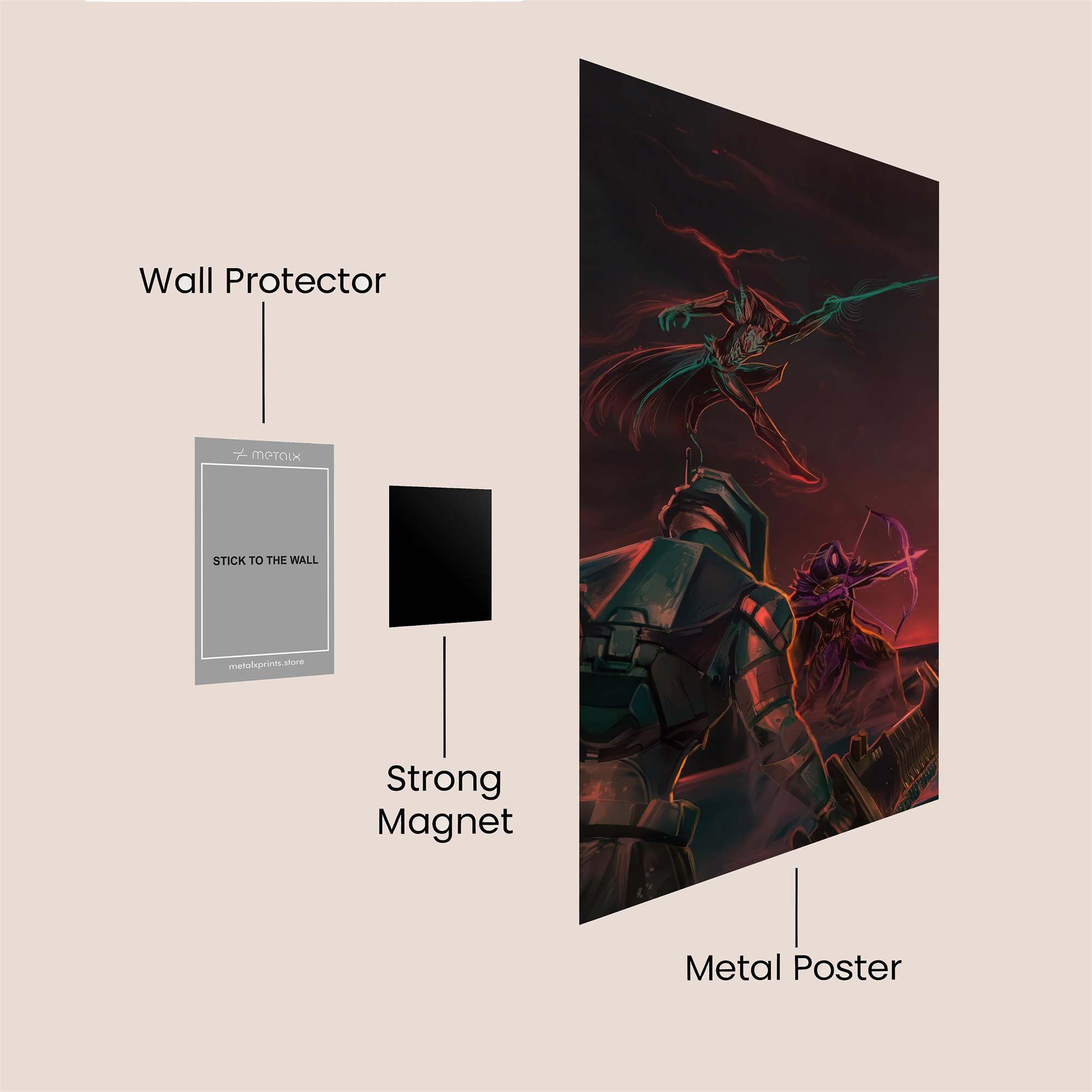 Knightly Valor Safe Wall Magnetic / M