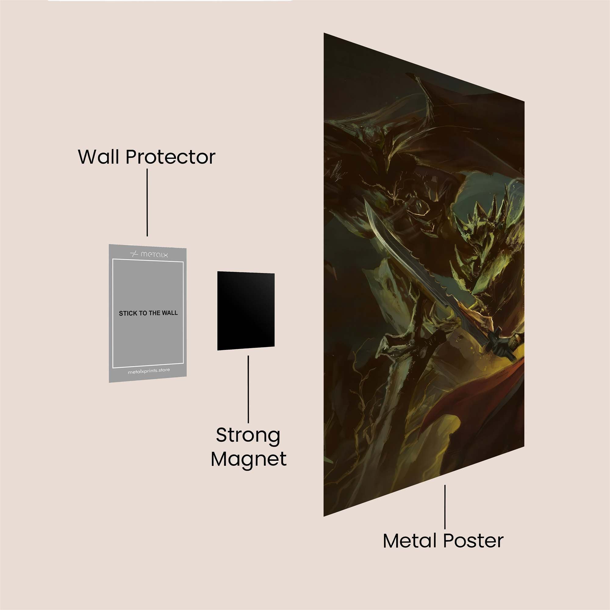 Dragon Duel Safe Wall Magnetic / M
