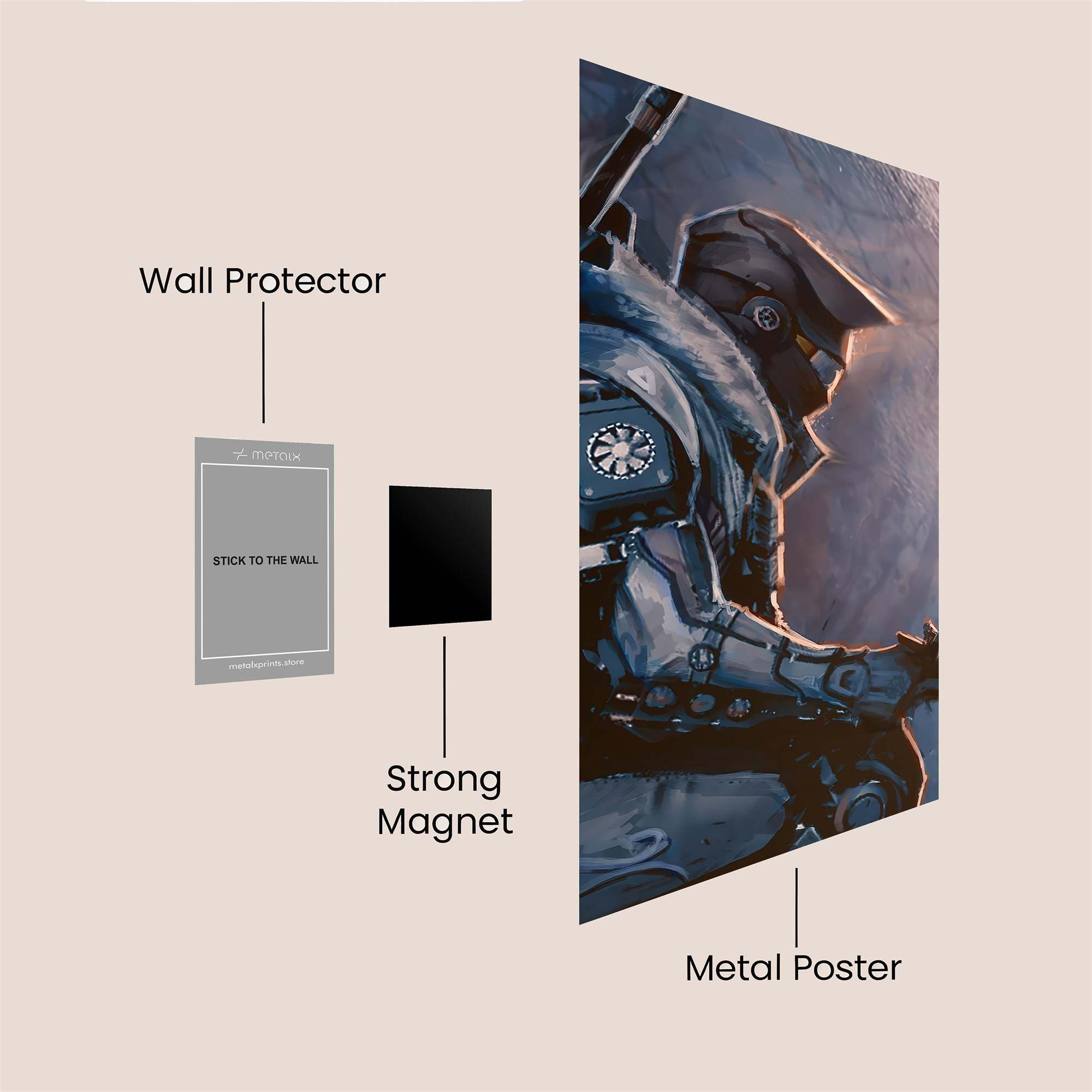 Soldier Twilight Safe Wall Magnetic / M