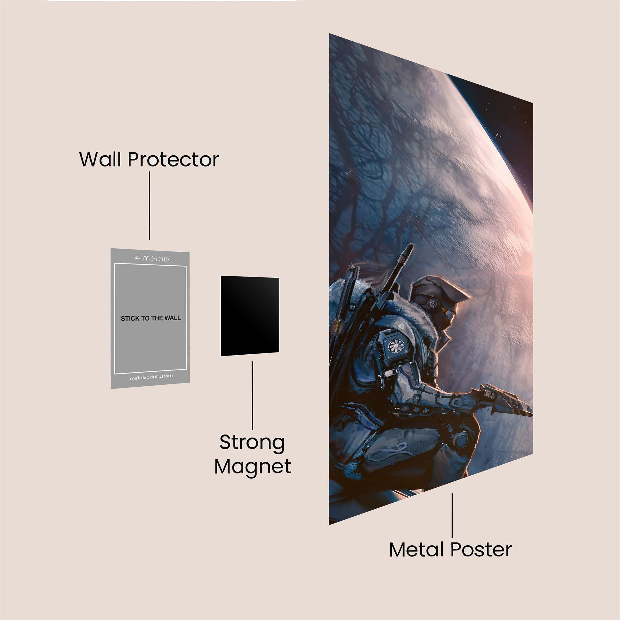 Masterchief Serene Safe Wall Magnetic / M