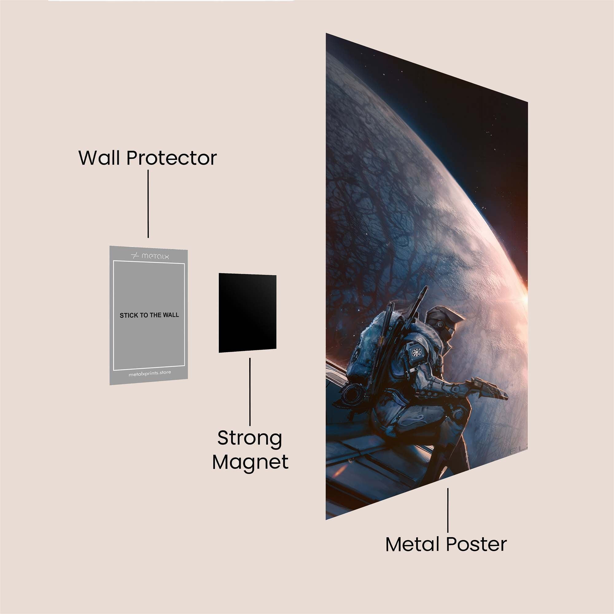 MasterChief Contemplative Safe Wall Magnetic / M