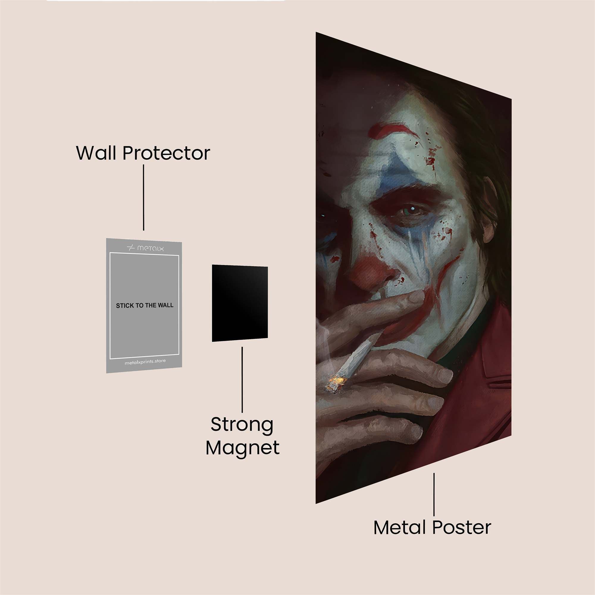 Joker Melancholy Safe Wall Magnetic / M