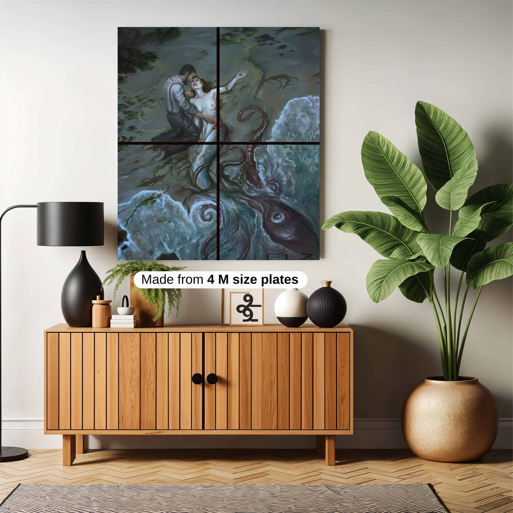 Kraken's Embrace Safe Wall Magnetic / M