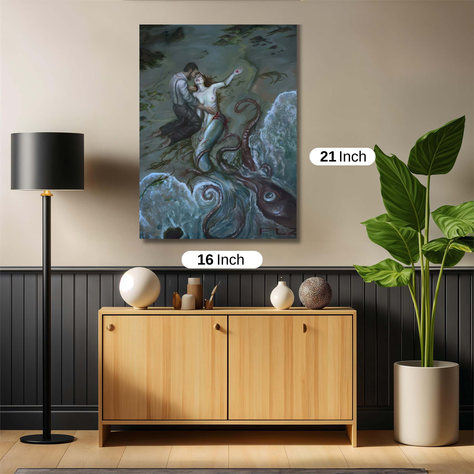 Kraken's Embrace Safe Wall Magnetic / M