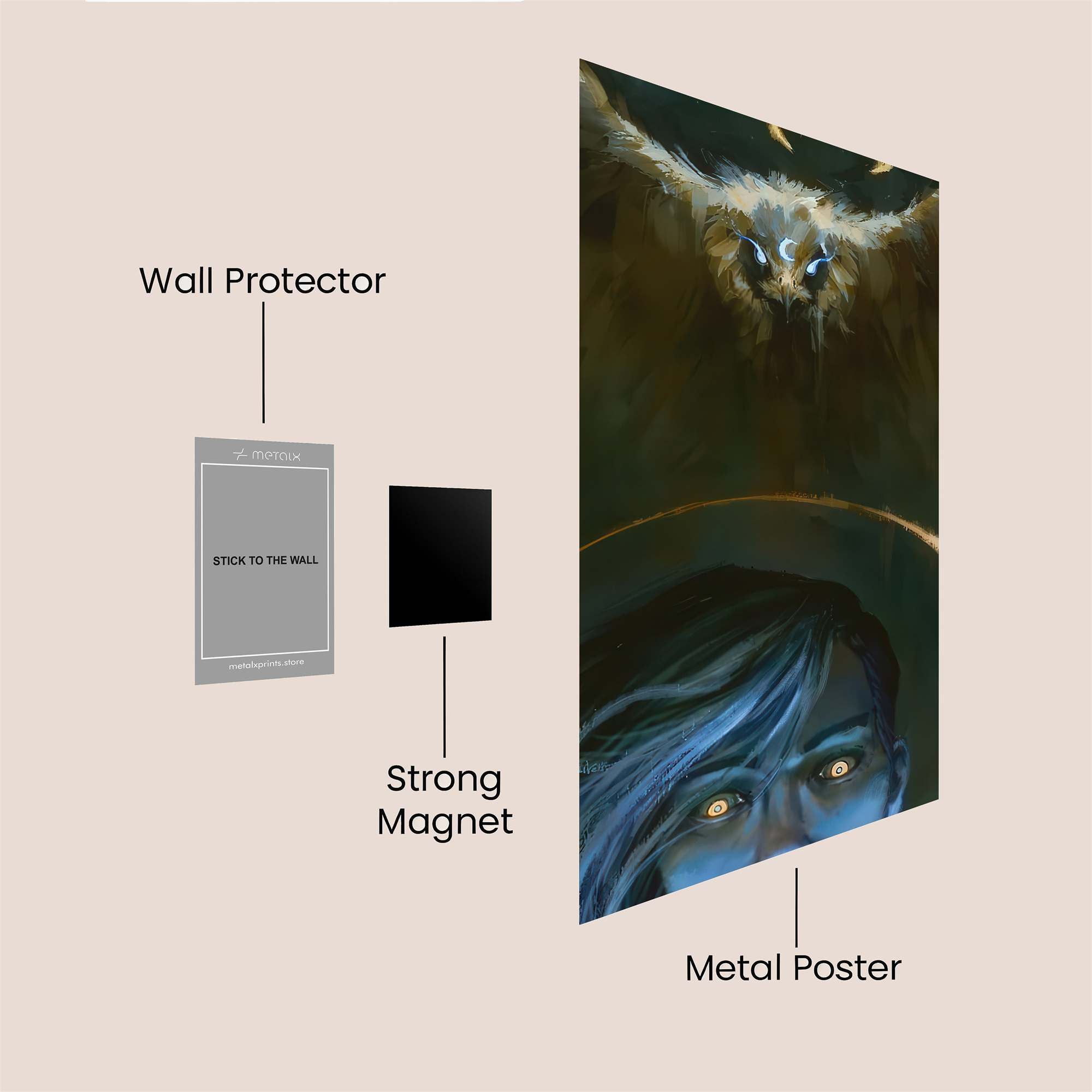 Owl Enigma Safe Wall Magnetic / M