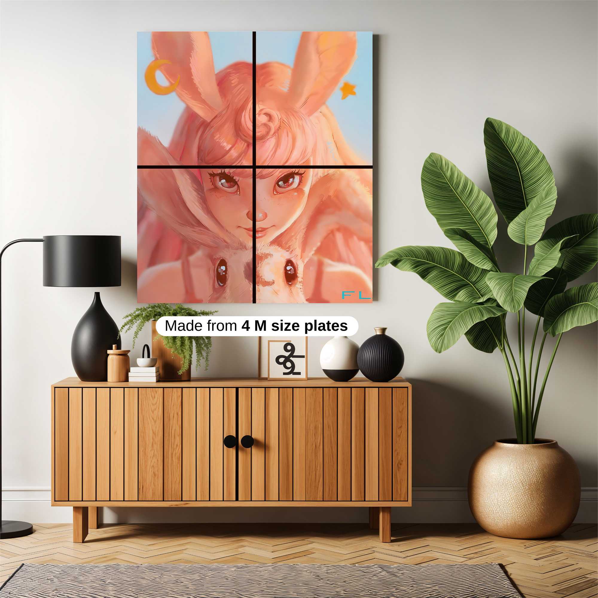 Bunny Bliss Safe Wall Magnetic / M