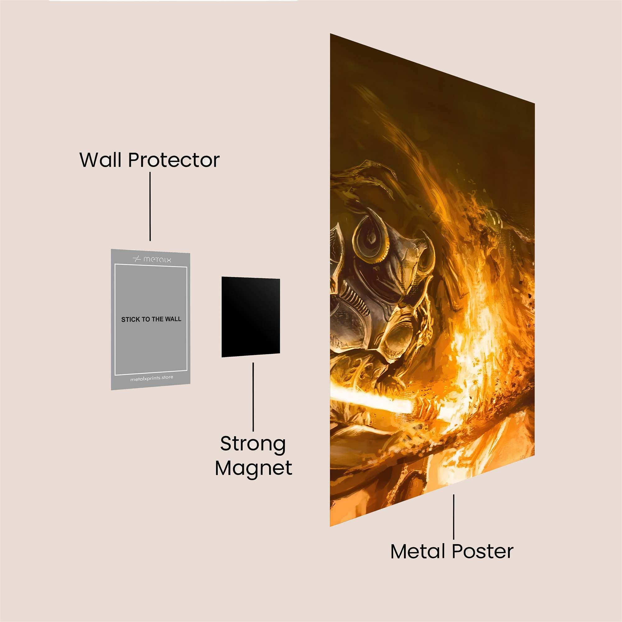 Knight Inferno Safe Wall Magnetic / M