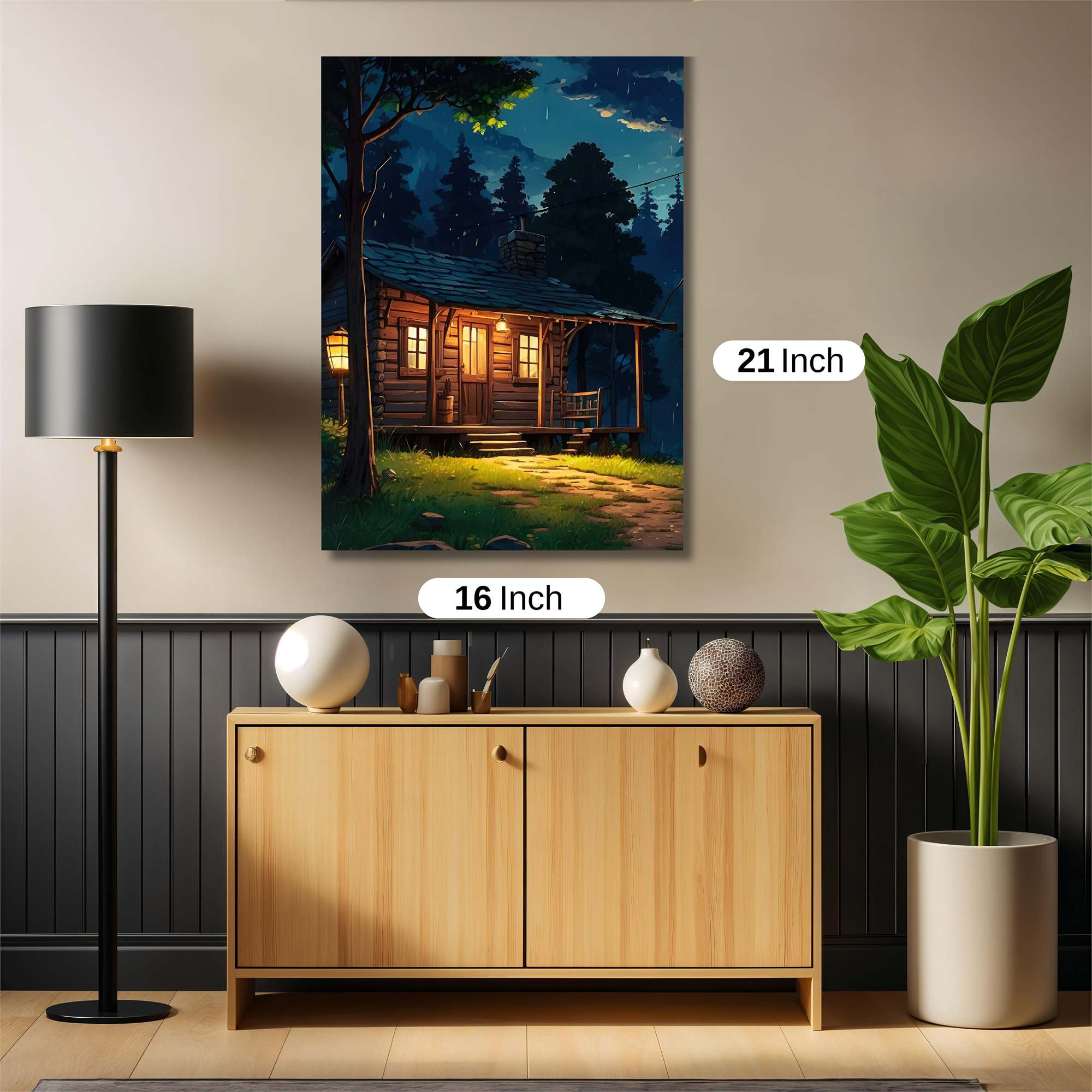 Cabin Tranquility Safe Wall Magnetic / M