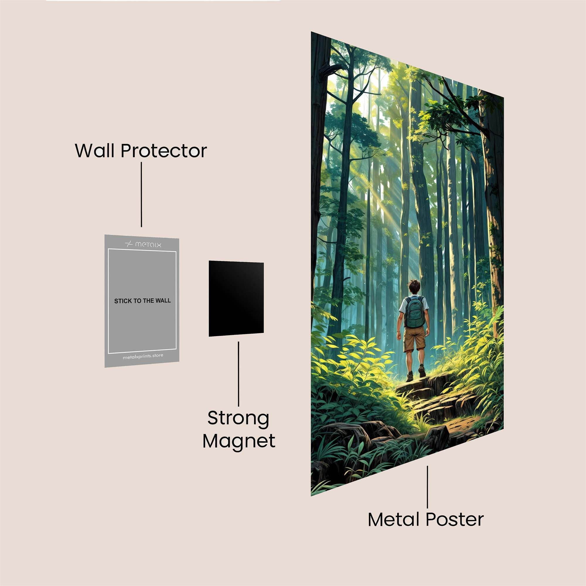 Forest Serenity Safe Wall Magnetic / M