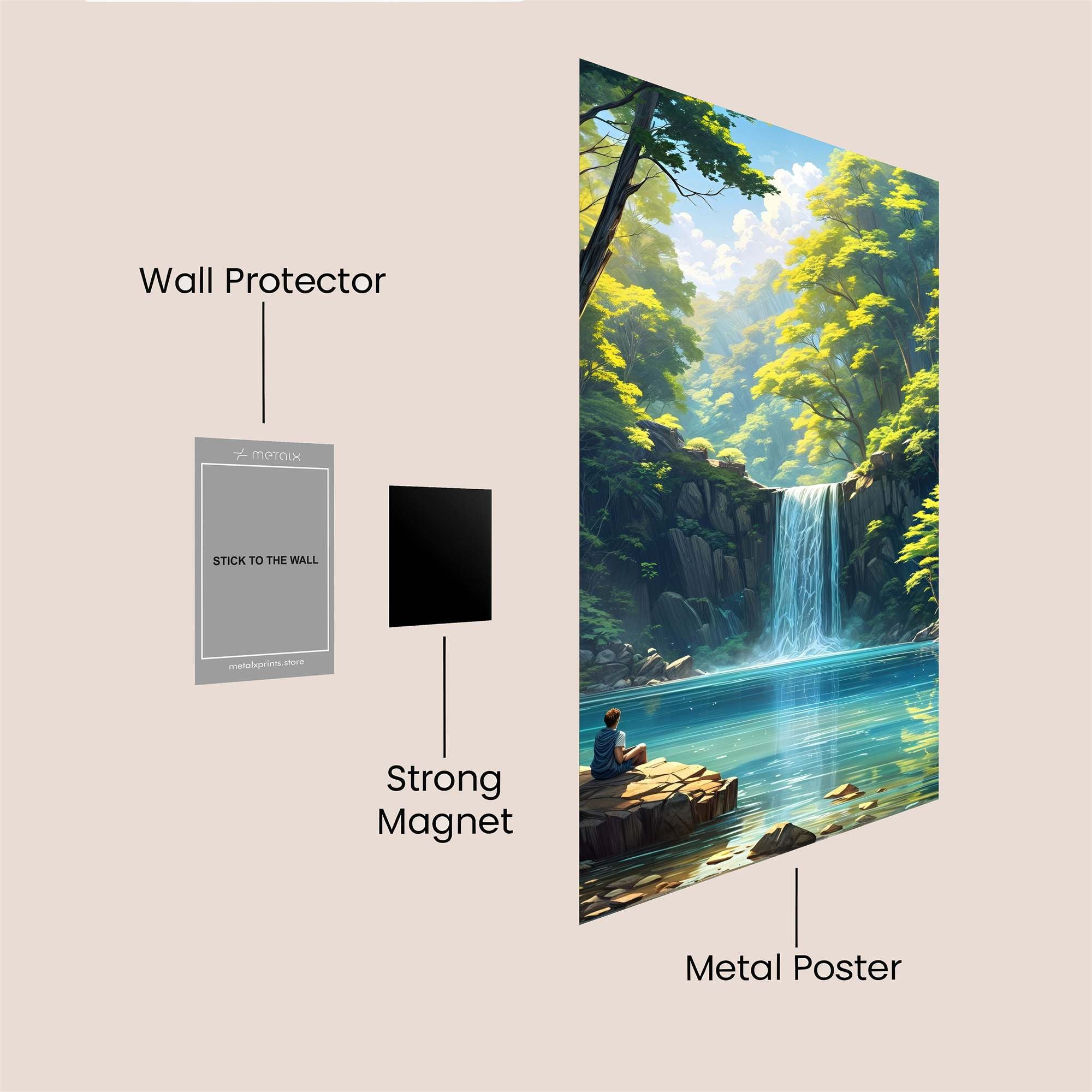 Forest Serenity Safe Wall Magnetic / M