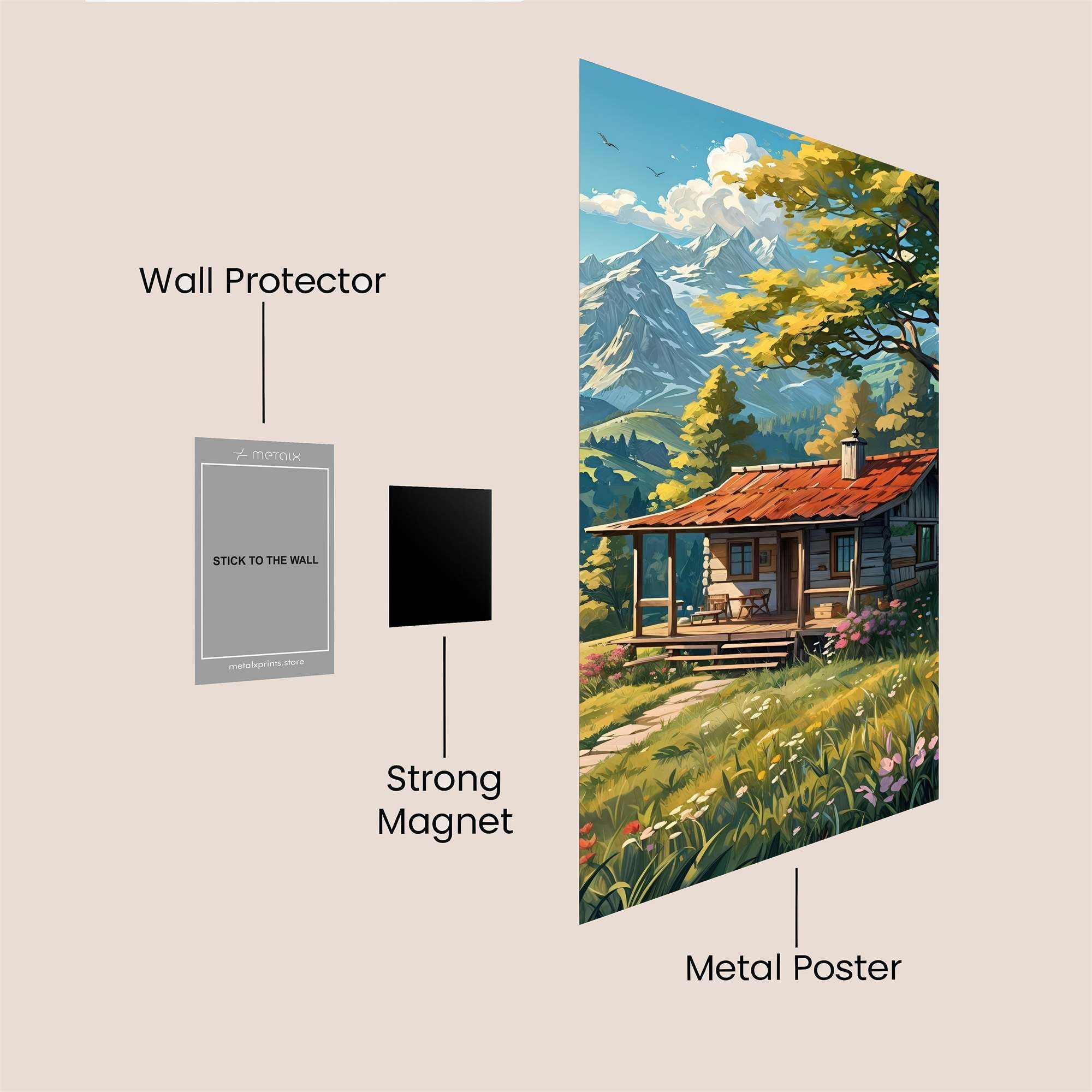 Cabin Serenity Safe Wall Magnetic / M