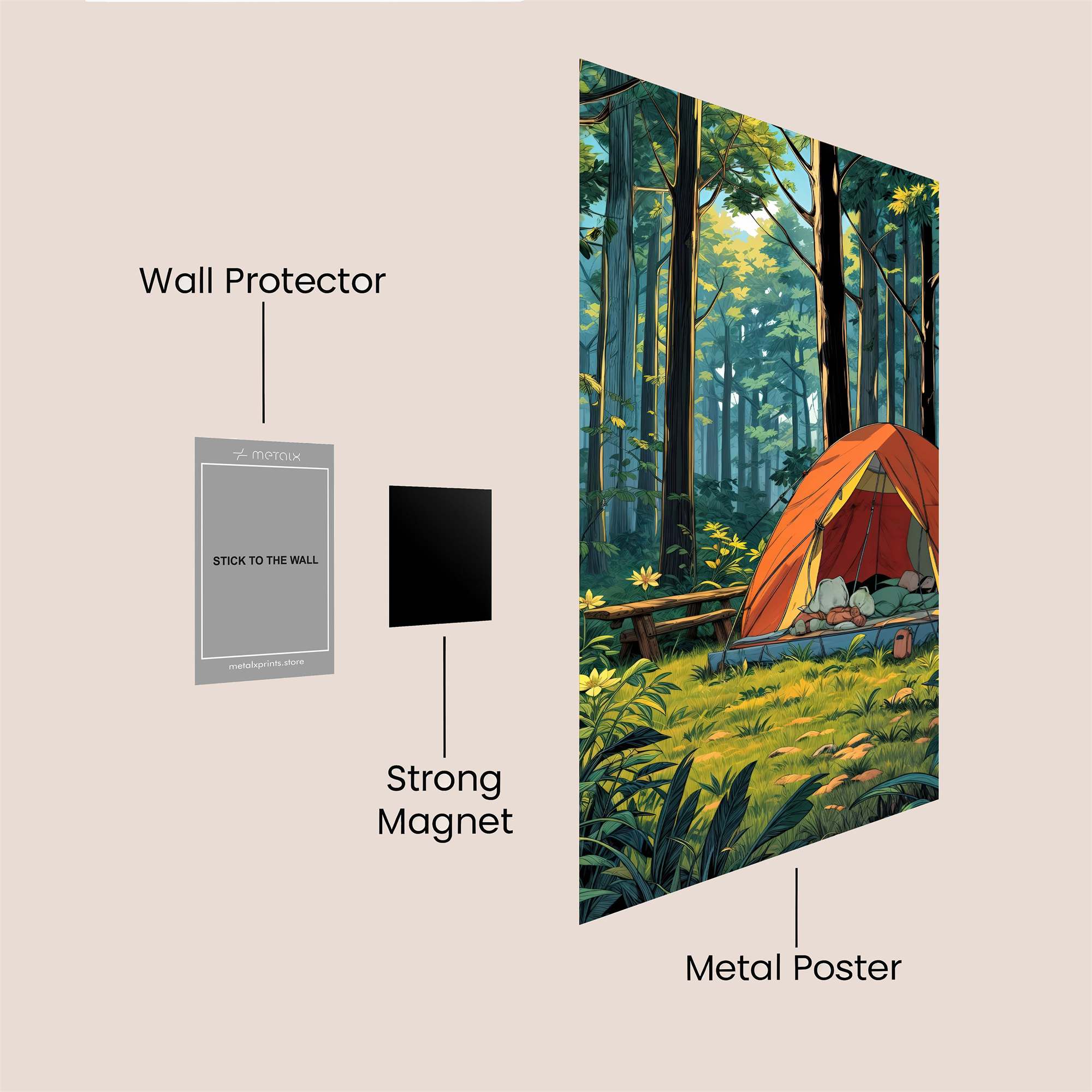 Forest Serenity Safe Wall Magnetic / M